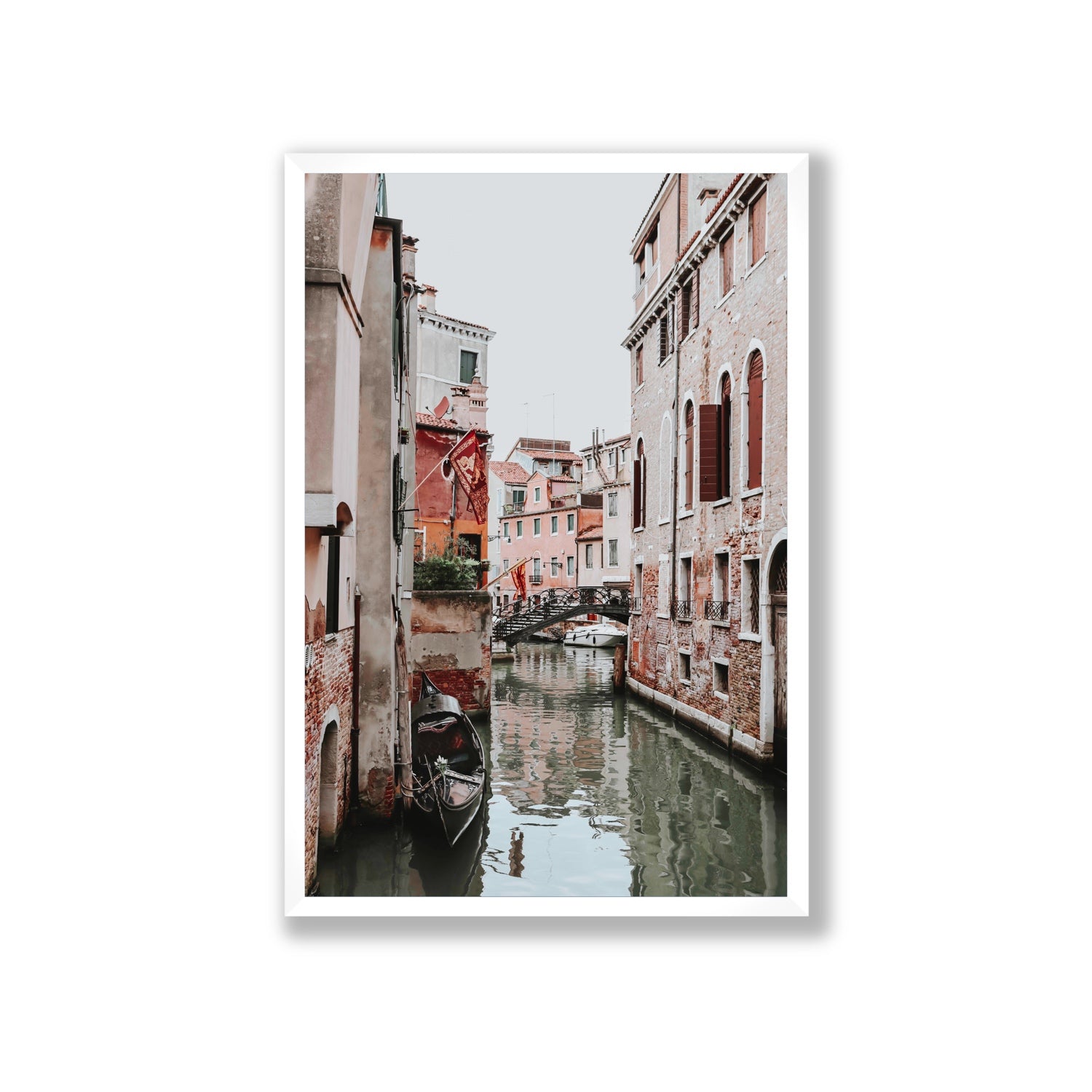 Laguna Veneta Venice Italian wall art Giant full-bleed fine art print in white frame