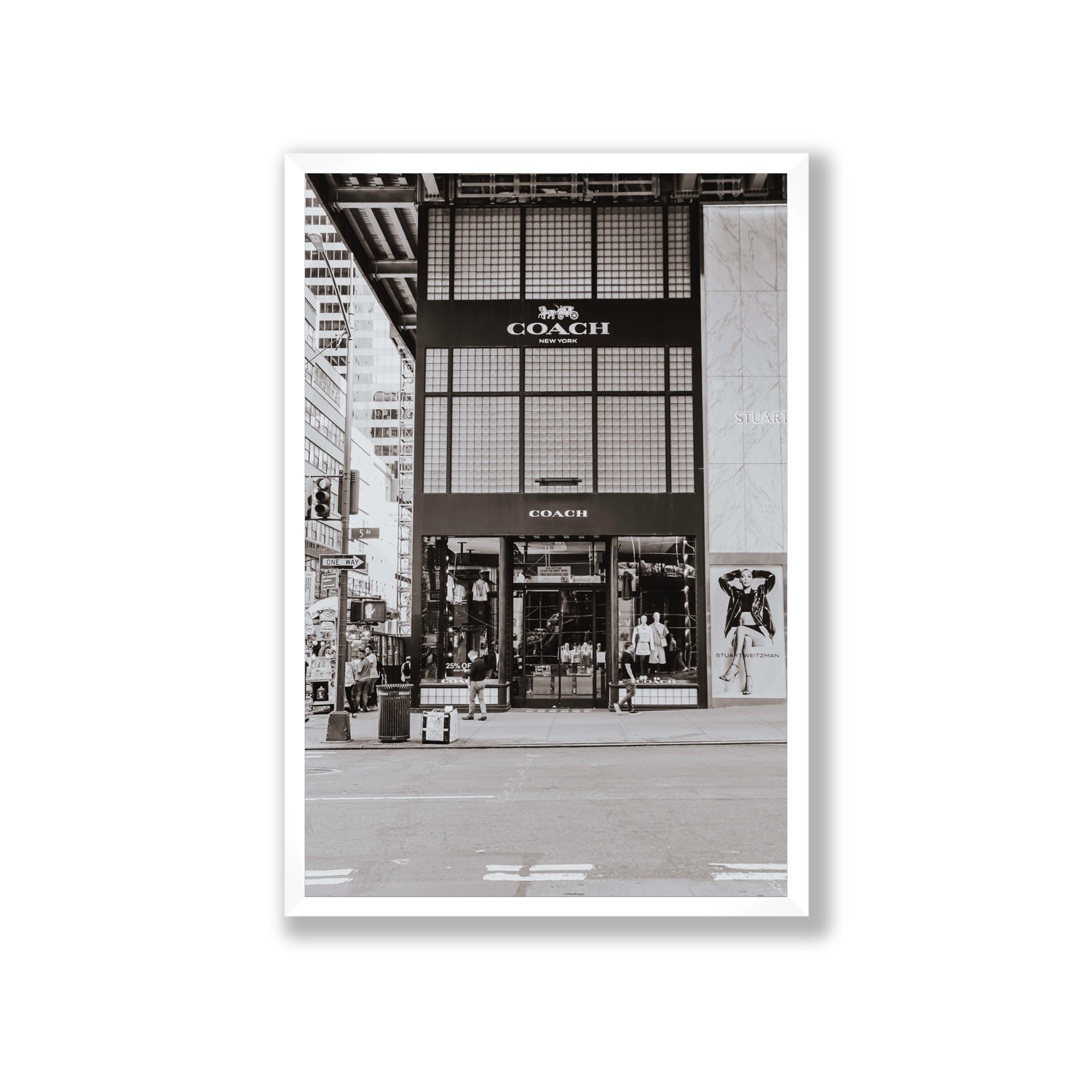 Coach Uptown fine art print, New York, United States, Giant, White Frame · Full Bleed, Fine Art Print