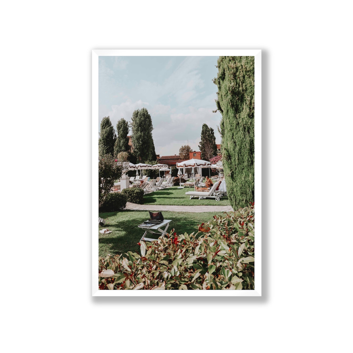 Private Serenity Venice Italian wall art Giant full-bleed fine art print in white frame
