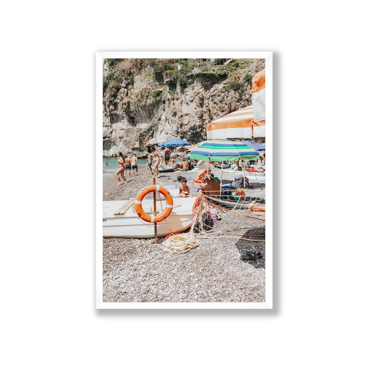 Il Ragazzo fine art print, Positano, Italy, Giant, White Frame · Full Bleed, Fine Art Print