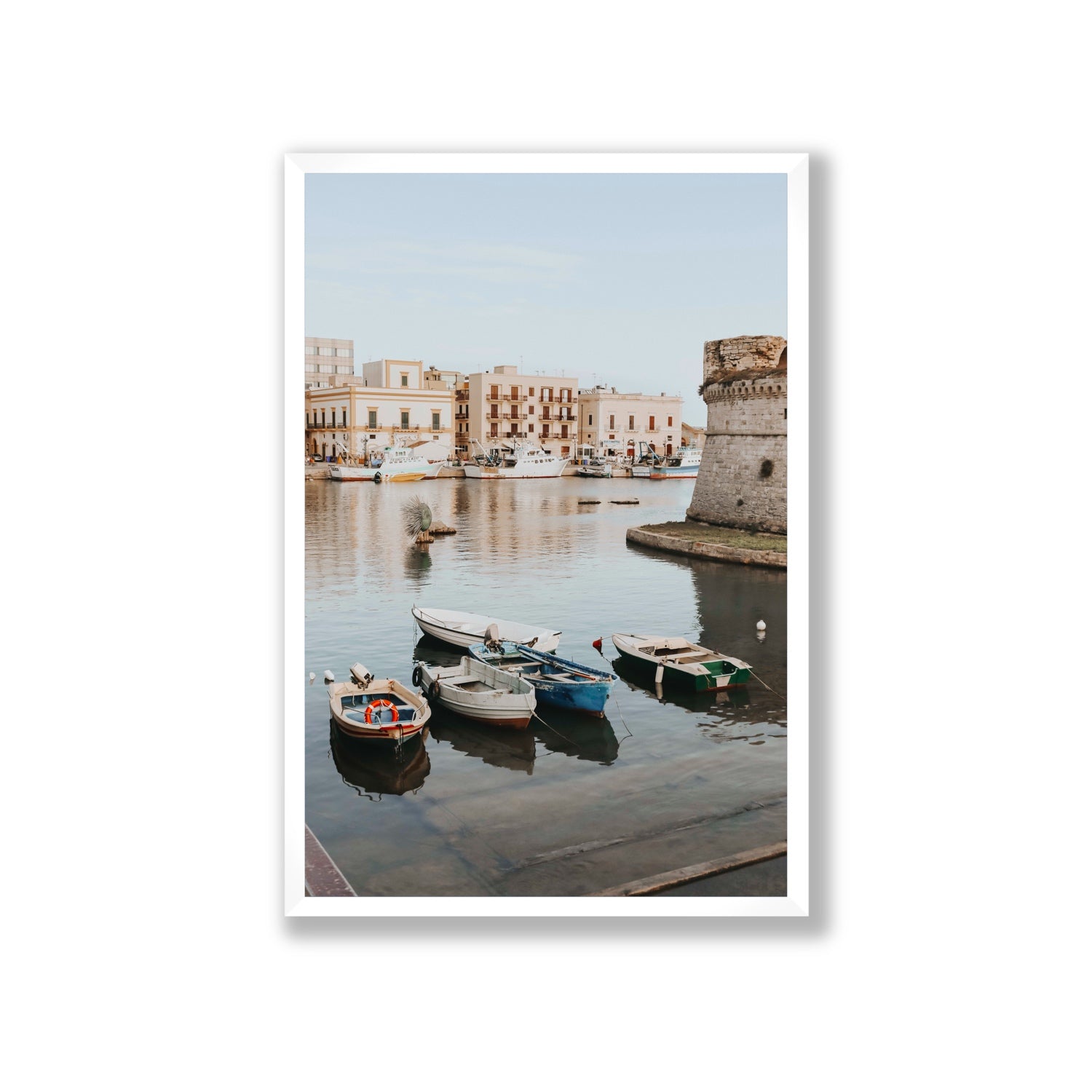 Fishing Legacy fine art print, Puglia, Italy, Giant, White Frame · Full Bleed, Fine Art Print