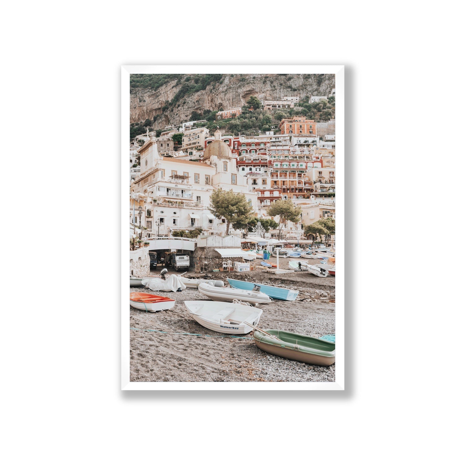 A Memory To Treasure fine art print, Positano, Italy, Giant, White Frame · Full Bleed, Fine Art Print