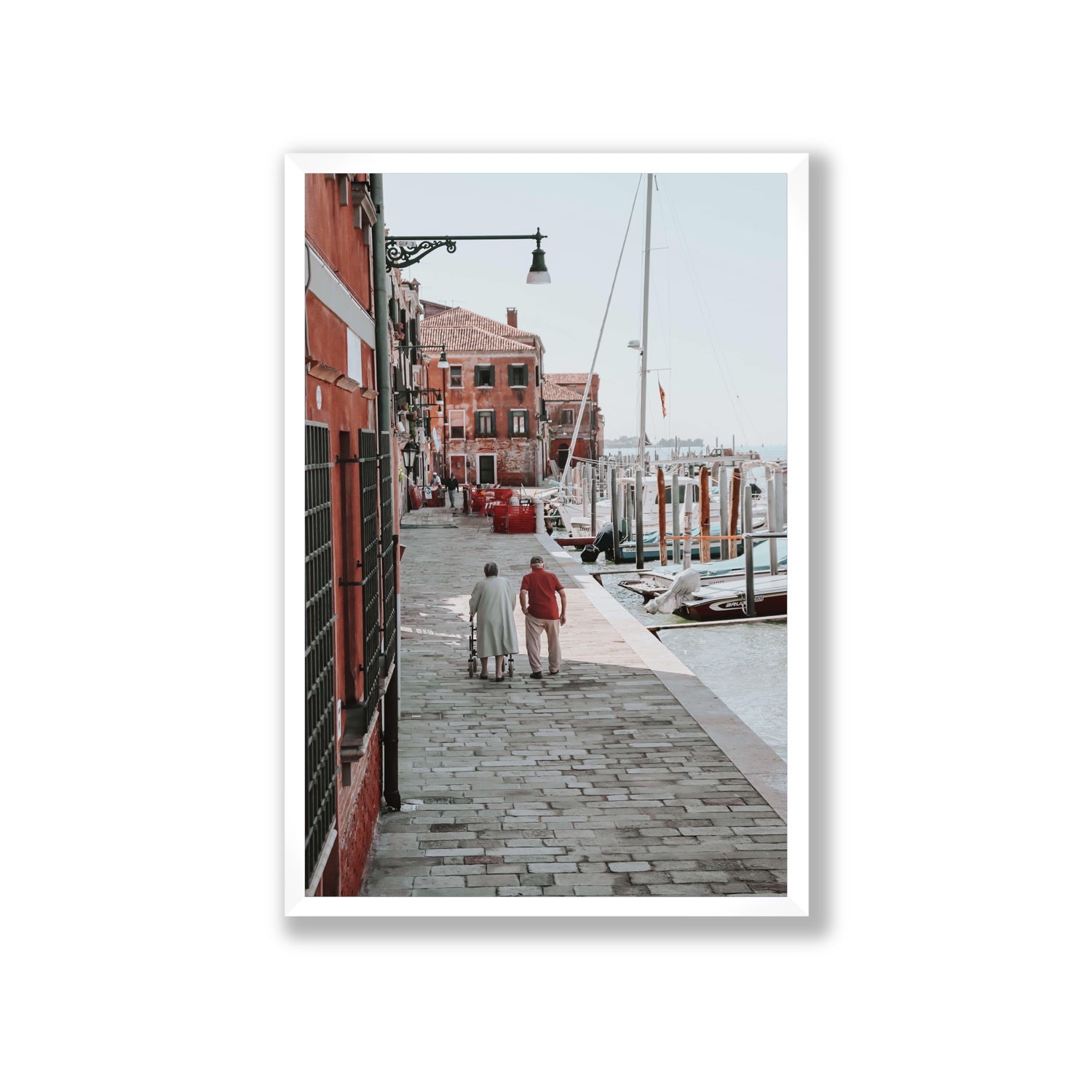 OG Casanova Venice Italian wall art Giant full-bleed fine art print in white frame