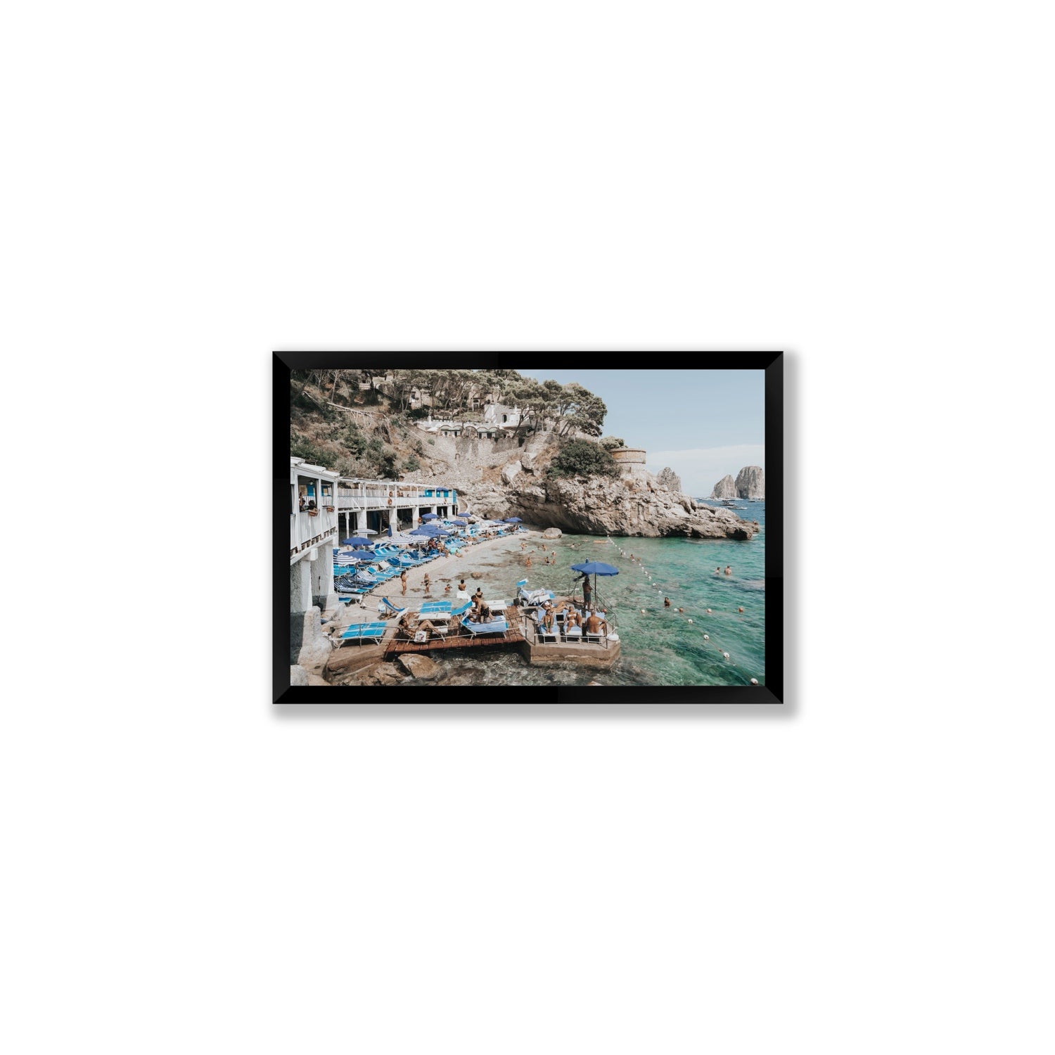 Vita Bella fine art print, Capri, Italy, Medium, Black Frame · Full Bleed, Fine Art Print