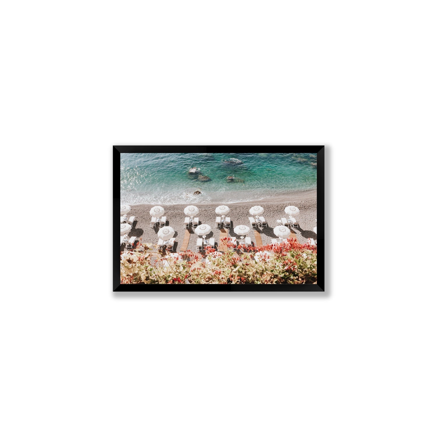 Coastal Charms fine art print, Amalfi, Italy, Medium, Black Frame · Full Bleed, Fine Art Print
