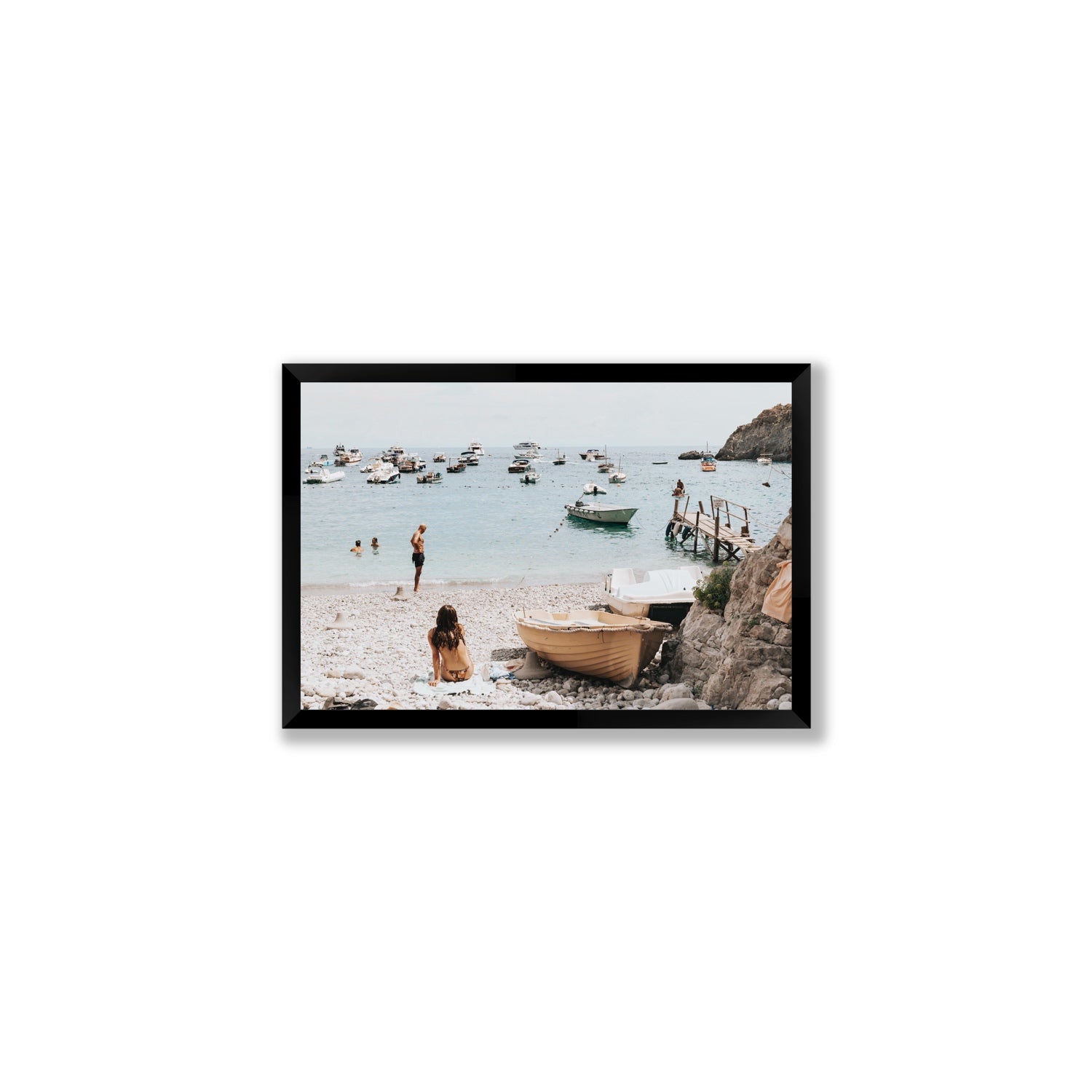 L'Osservatore Nerano wall art Medium full-bleed fine art print in black frame