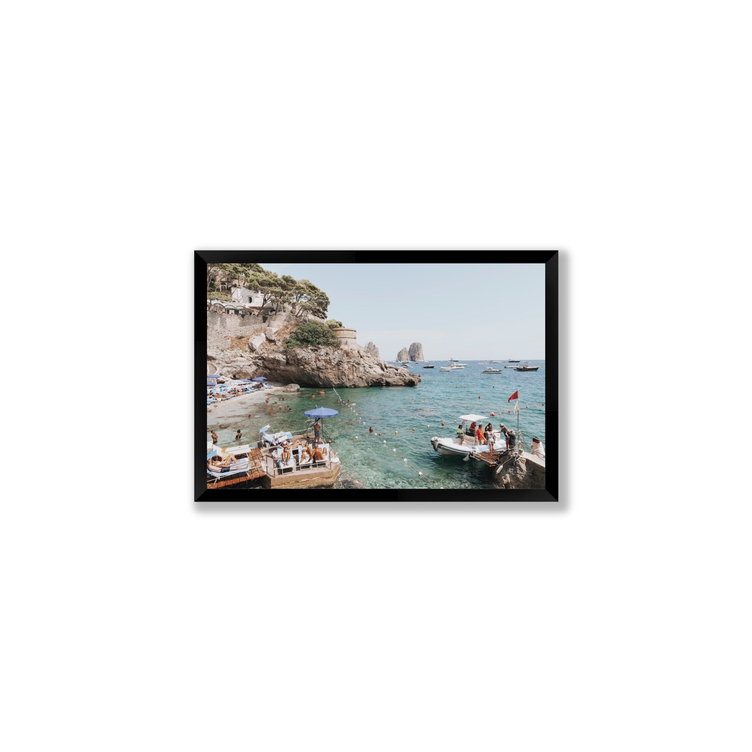 Torre Saracena fine art print, Capri, Italy, Medium, Black Frame · Full Bleed, Fine Art Print