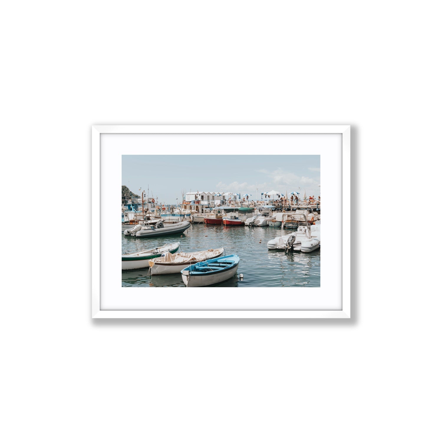 Antico Porto fine art print, Sorrento, Italy, Medium, White Frame · Matboard, Fine Art Print
