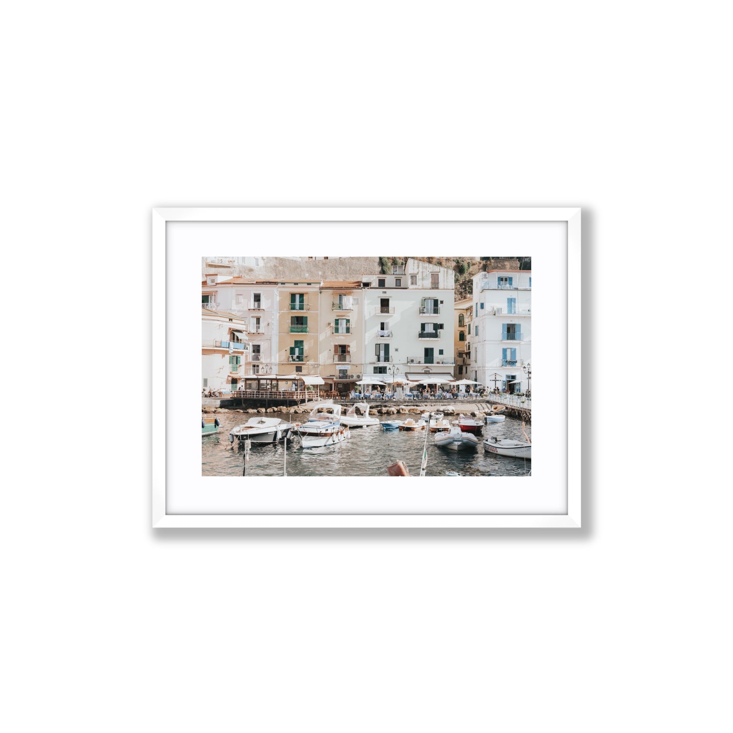 L'Insenatura fine art print, Sorrento, Italy, Medium, White Frame · Matboard, Fine Art Print