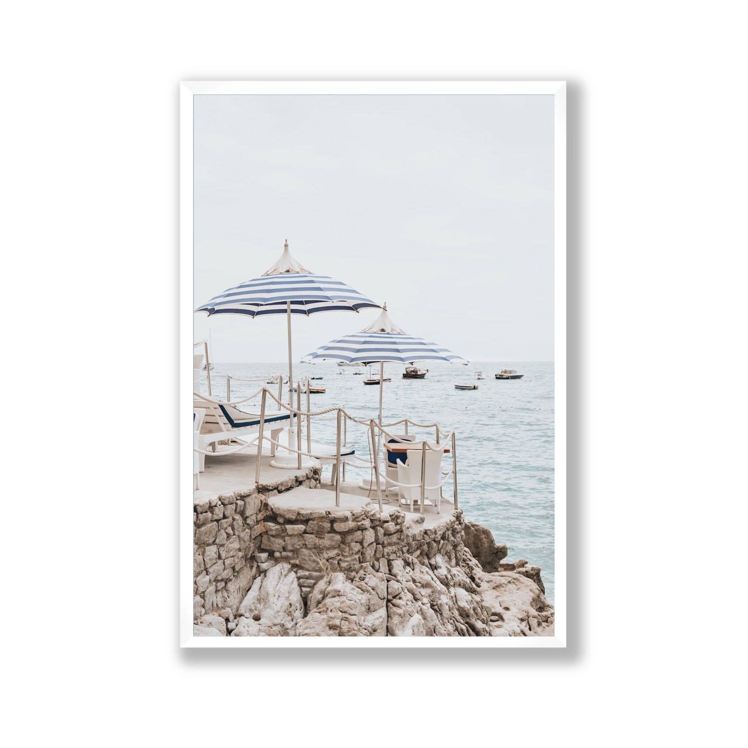 La Scogliera fine art print, Positano, Italy, Gallery, White Frame · Full Bleed, Fine Art Print