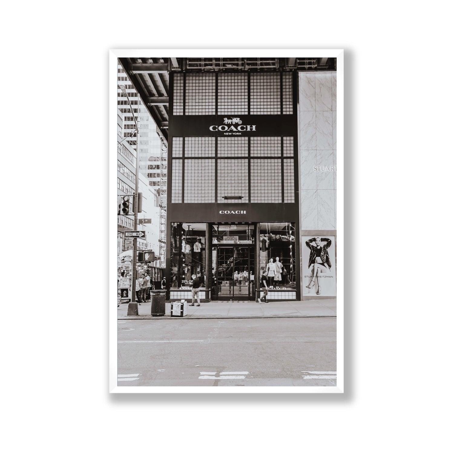 Coach Uptown fine art print, New York, United States, Gallery, White Frame · Full Bleed, Fine Art Print