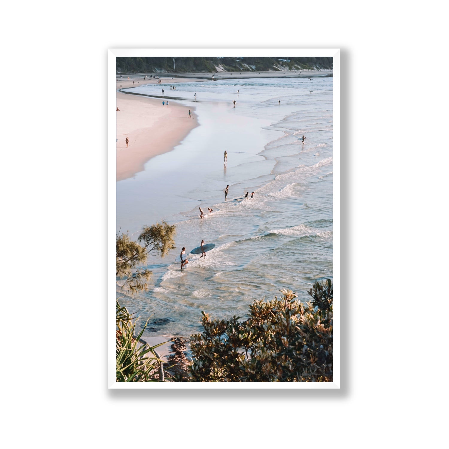 Healing Waters fine art print, Byron Bay, Australia, Gallery, White Frame · Full Bleed, Fine Art Print