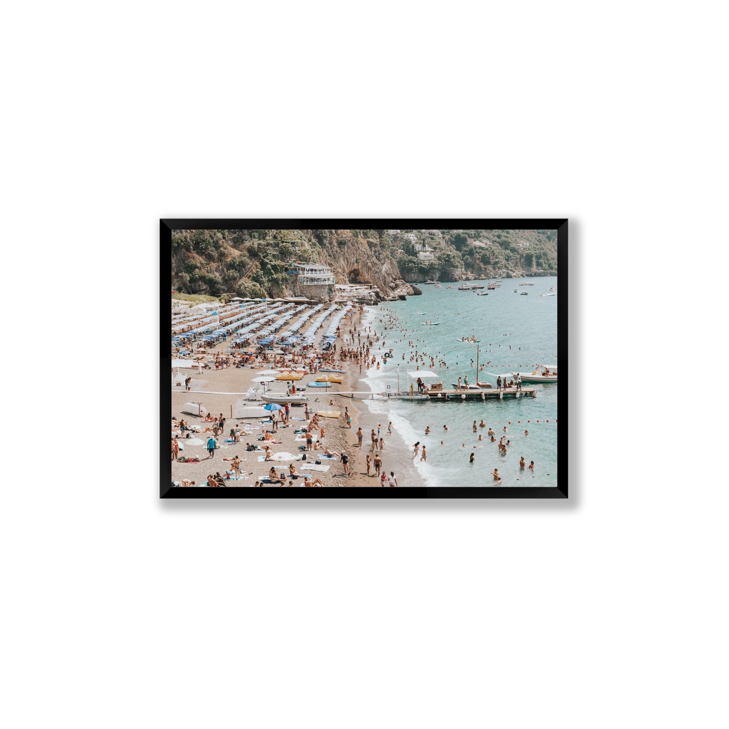 Vista Costiera fine art print, Positano, Italy, Large, Black Frame · Full Bleed, Fine Art Print