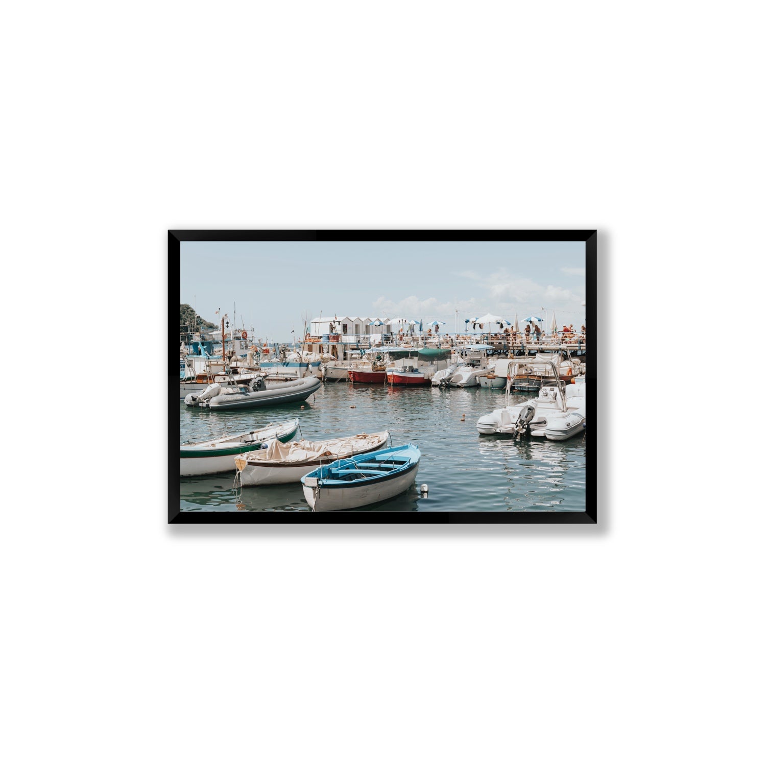 Antico Porto fine art print, Sorrento, Italy, Large, Black Frame · Full Bleed, Fine Art Print