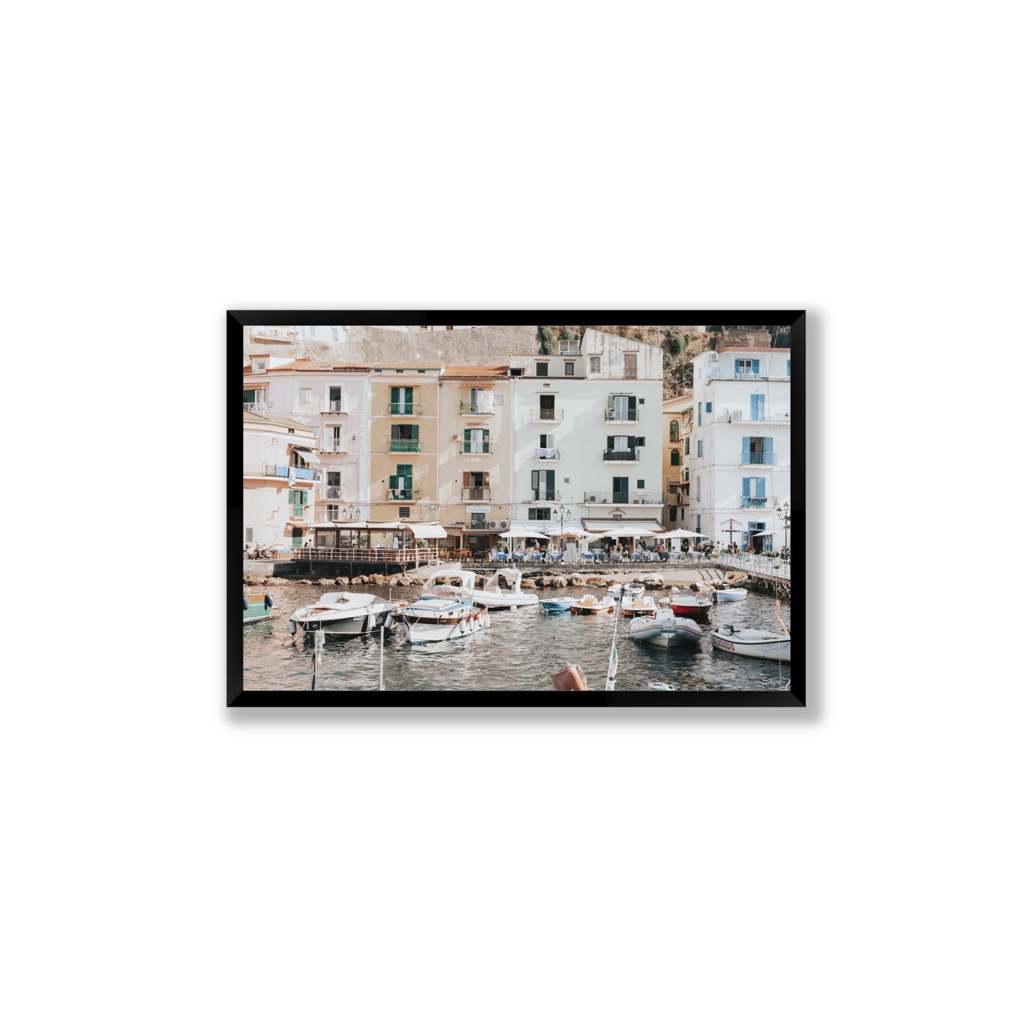 L'Insenatura fine art print, Sorrento, Italy, Large, Black Frame · Full Bleed, Fine Art Print