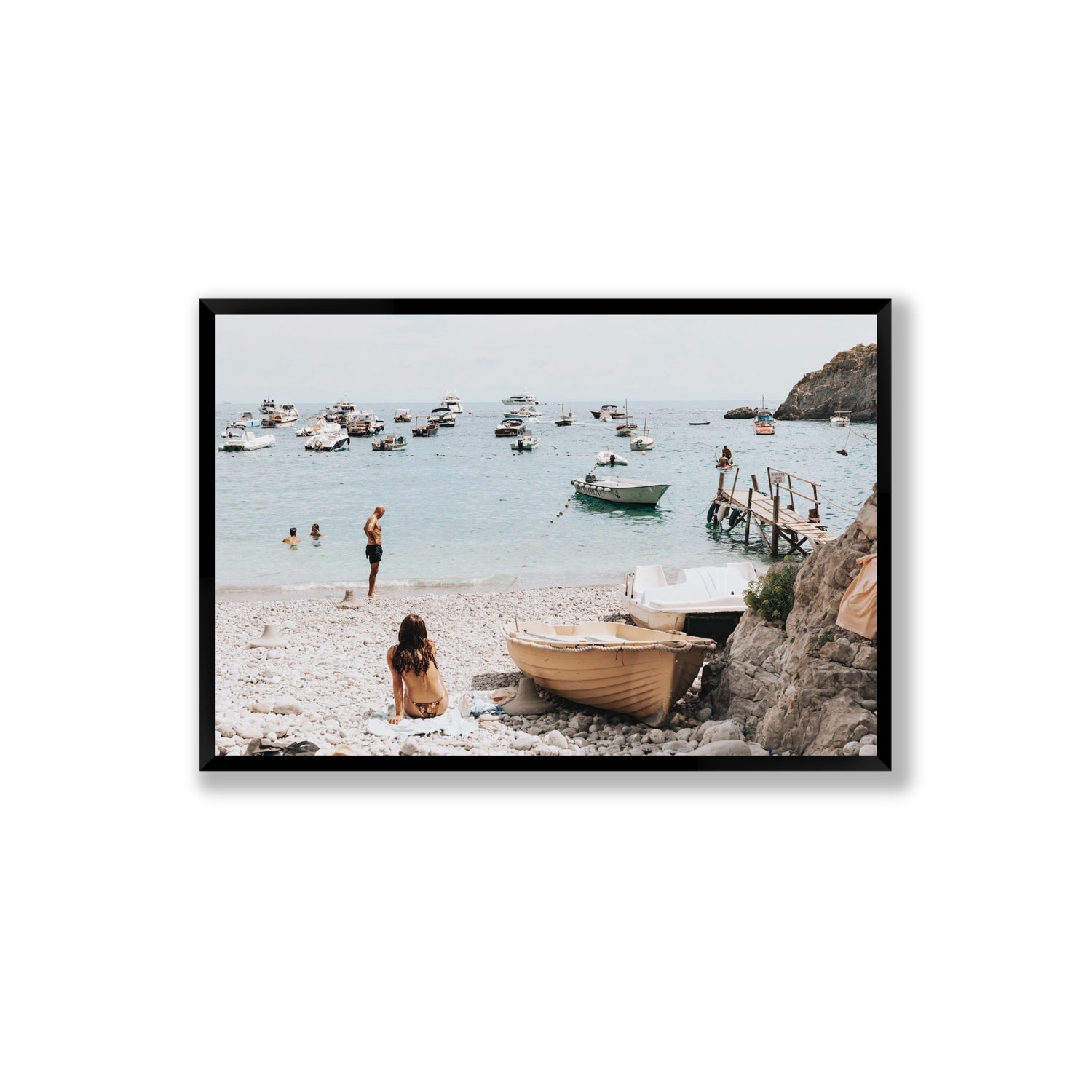 L'Osservatore Nerano wall art Extra Large full-bleed fine art print in black frame