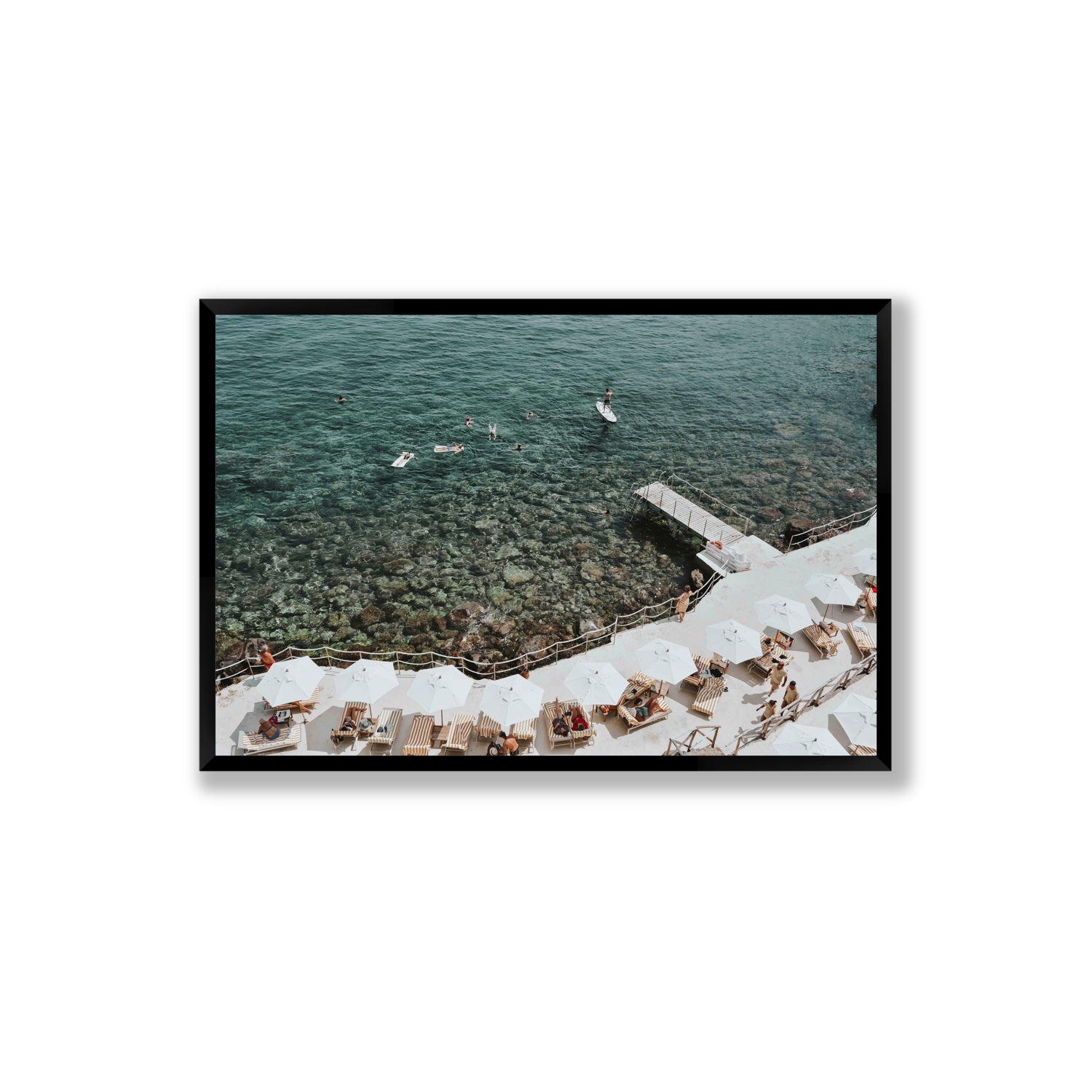 Our Tuscan Dream Tuscany Italian wall art Extra Large full-bleed fine art print in black frame