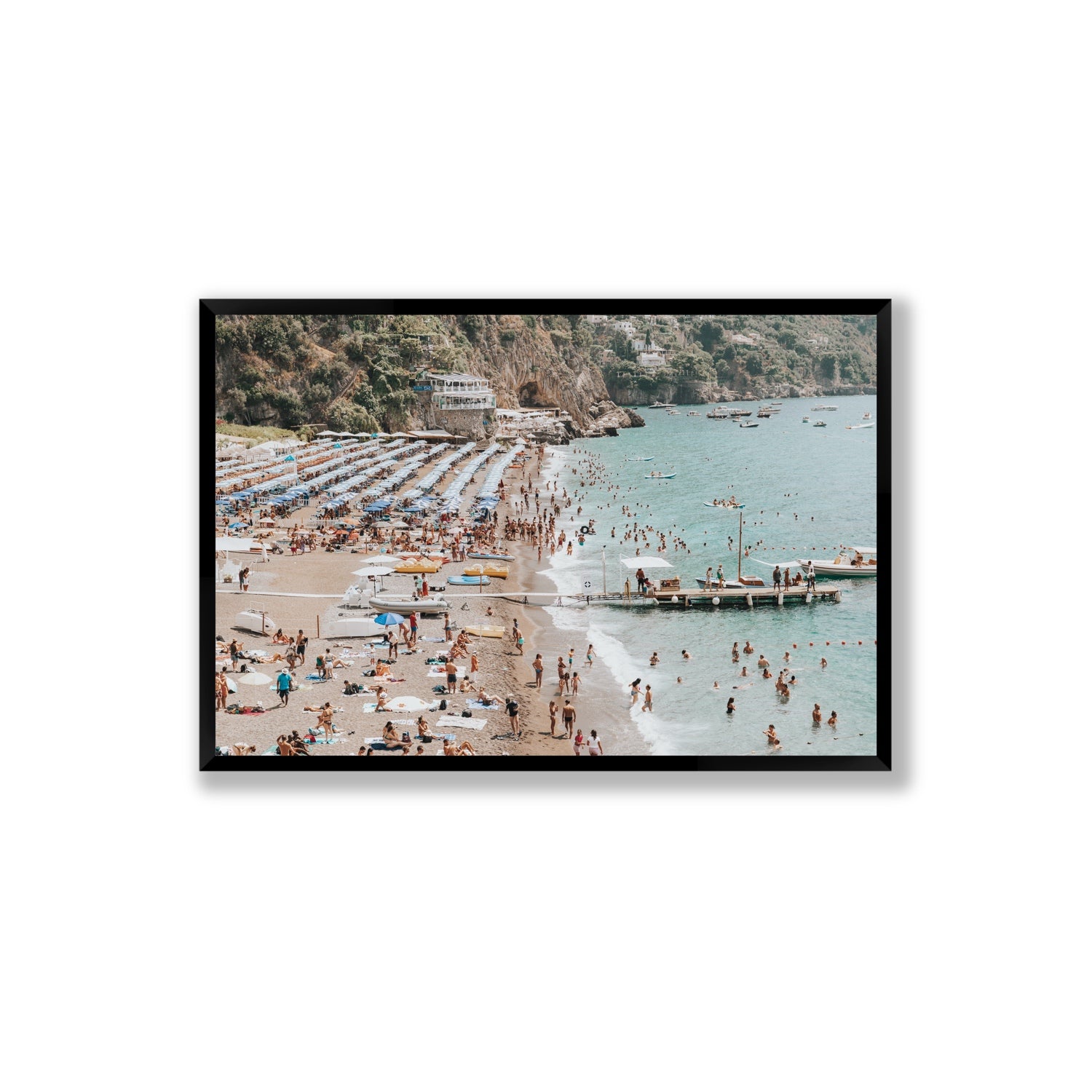 Vista Costiera fine art print, Positano, Italy, Extra Large, Black Frame · Full Bleed, Fine Art Print