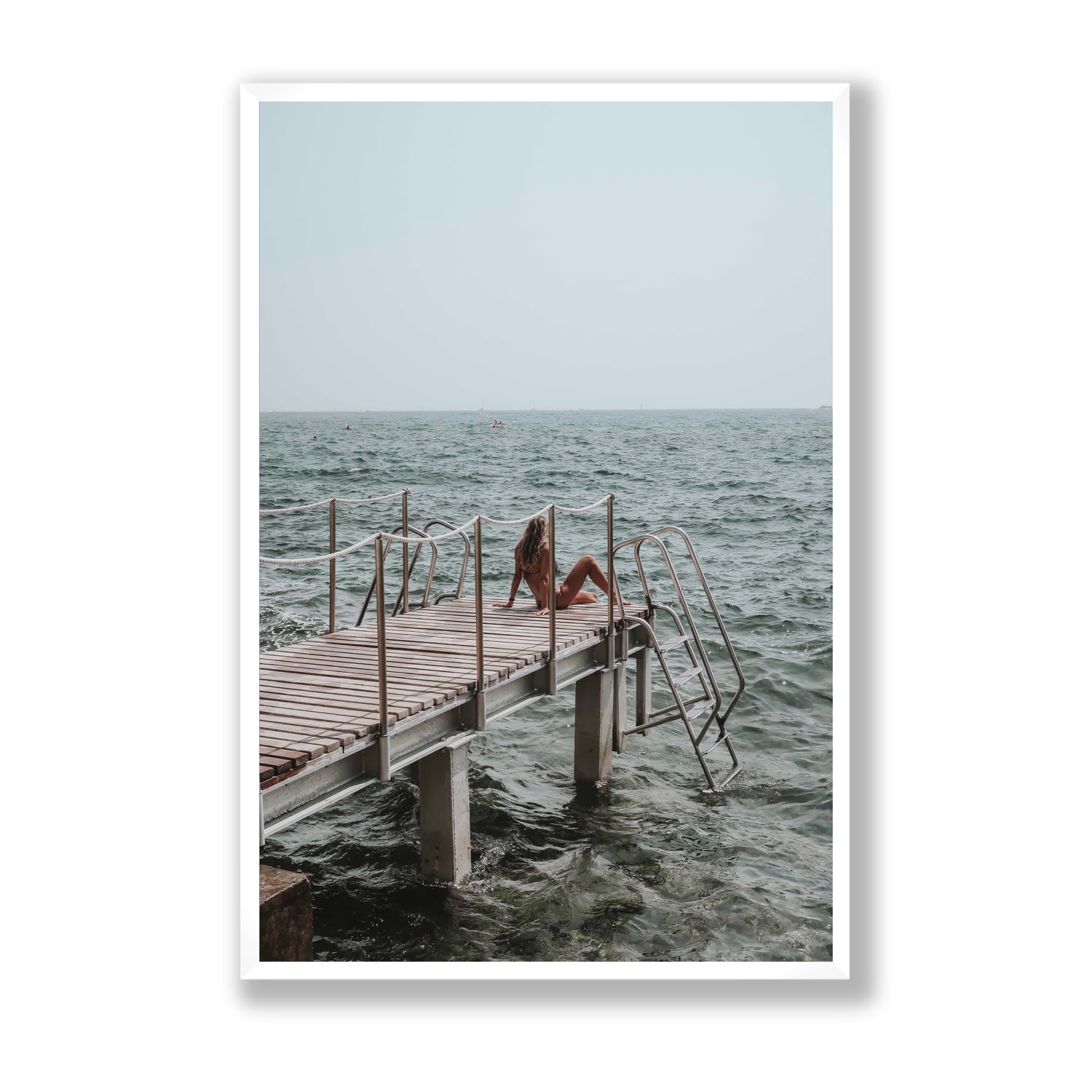 The Dock's Whisper fine art print, Tuscany, Italy, Statement, White Frame · Full Bleed, Fine Art Print