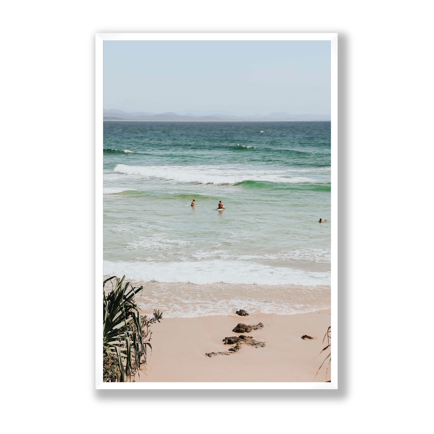 Lets Go Trippin' fine art print, Byron Bay, Australia, Statement, White Frame · Full Bleed, Fine Art Print