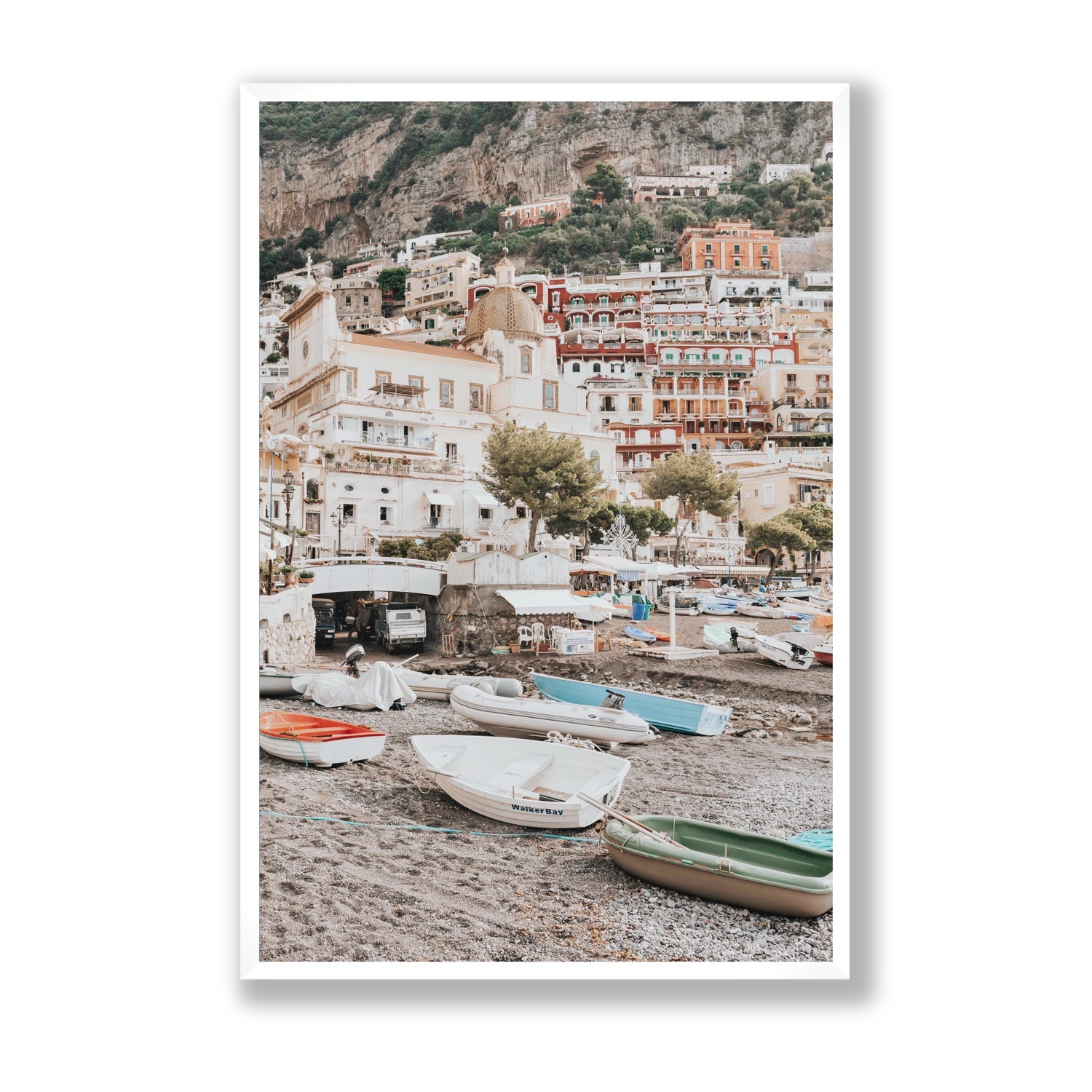 A Memory To Treasure fine art print, Positano, Italy, Statement, White Frame · Full Bleed, Fine Art Print