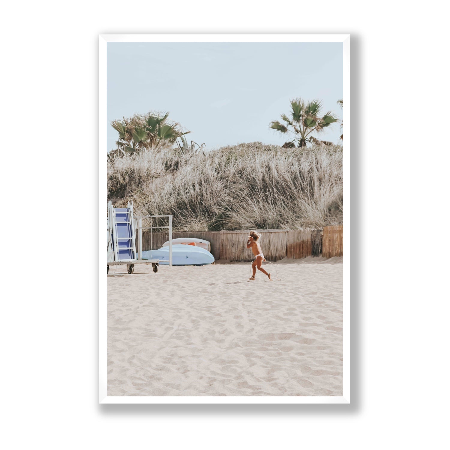 Little Explorer fine art print, Puglia, Italy, Statement, White Frame · Full Bleed, Fine Art Print