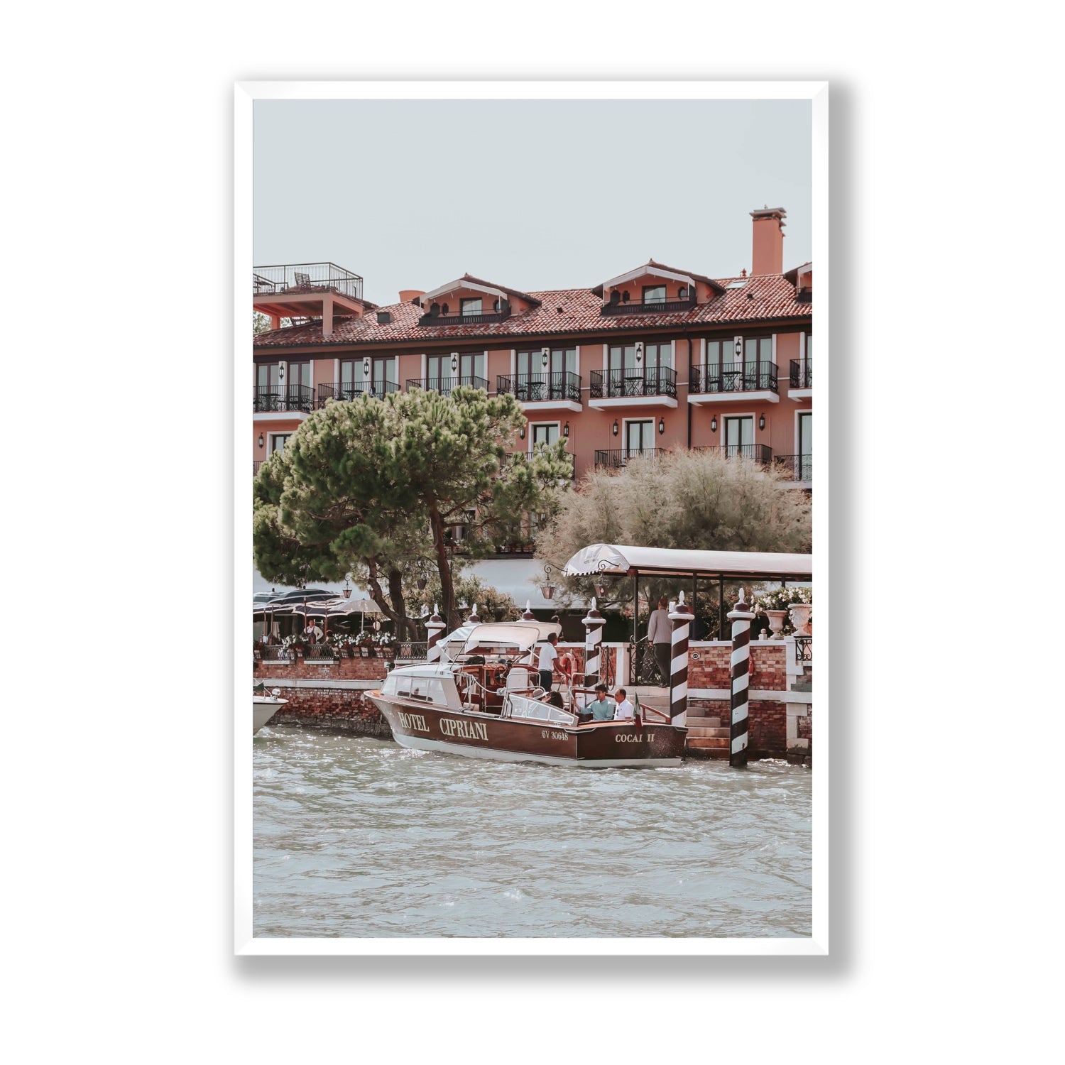 Cocai II Venice Italian wall art Statement full-bleed fine art print in white frame
