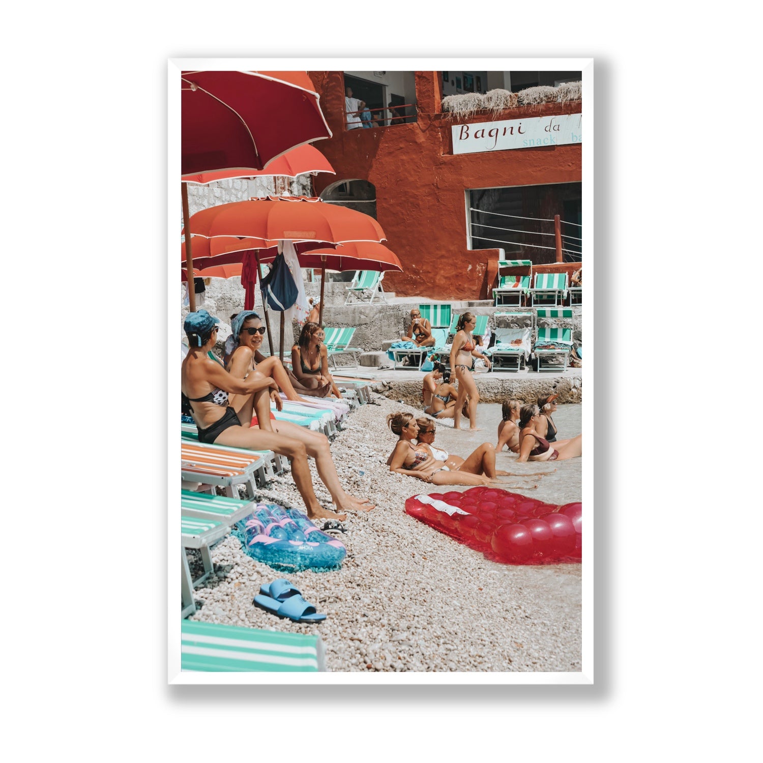 La Dolce Vita fine art print, Capri, Italy, Statement, White Frame · Full Bleed, Fine Art Print