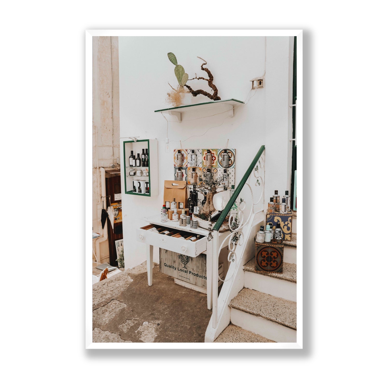 Liquid Gold fine art print, Puglia, Italy, Statement, White Frame · Full Bleed, Fine Art Print