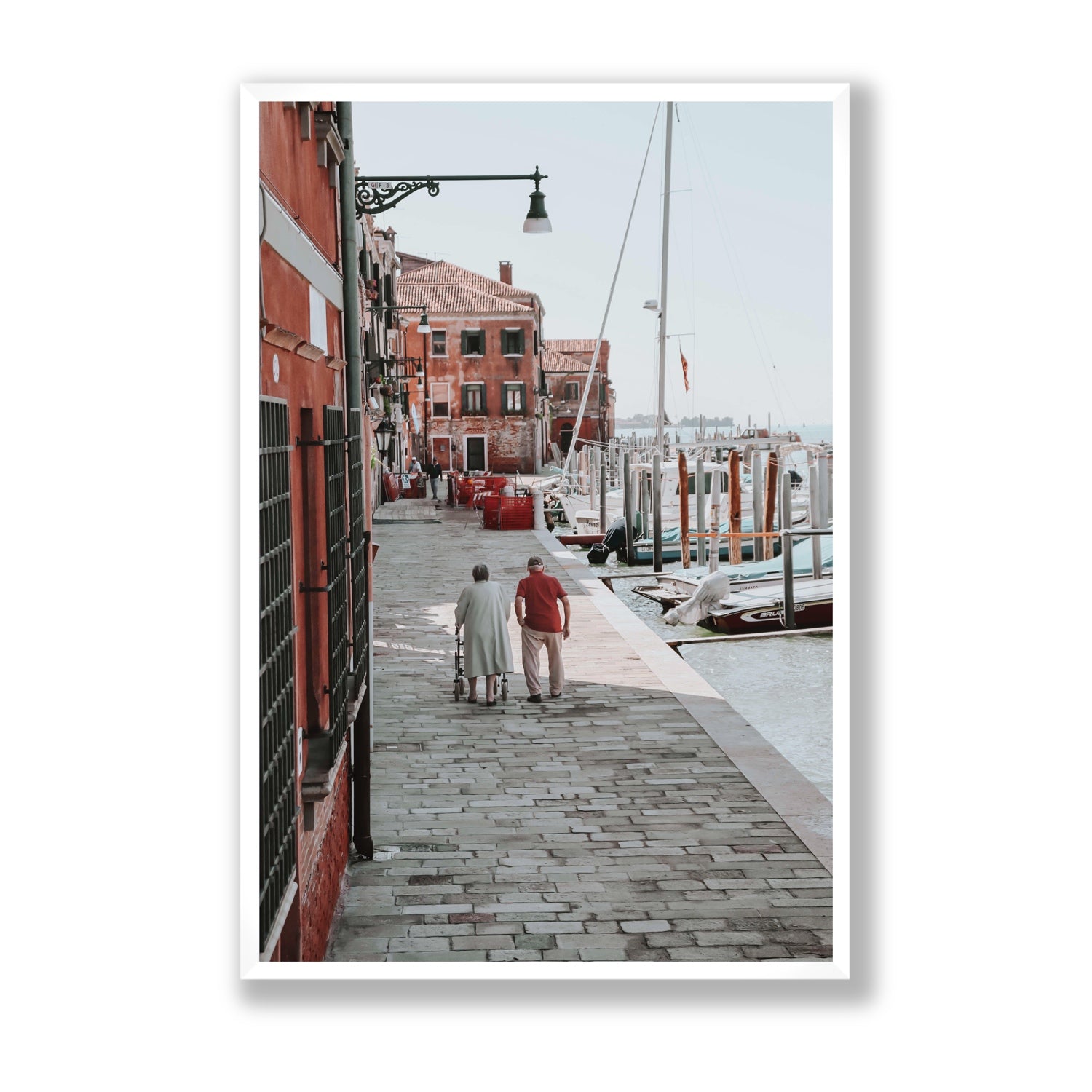 OG Casanova Venice Italian wall art Statement full-bleed fine art print in white frame