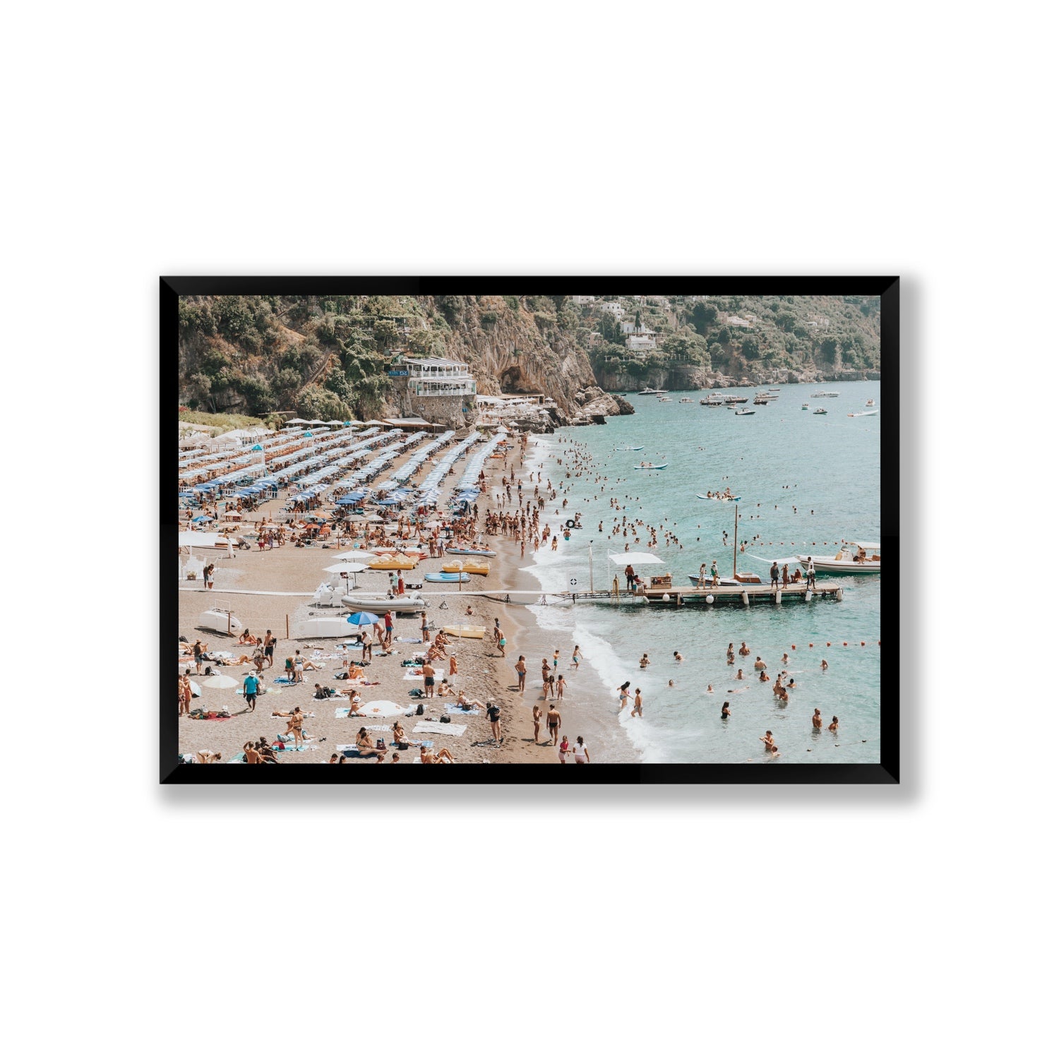 Vista Costiera fine art print, Positano, Italy, Giant, Black Frame · Full Bleed, Fine Art Print