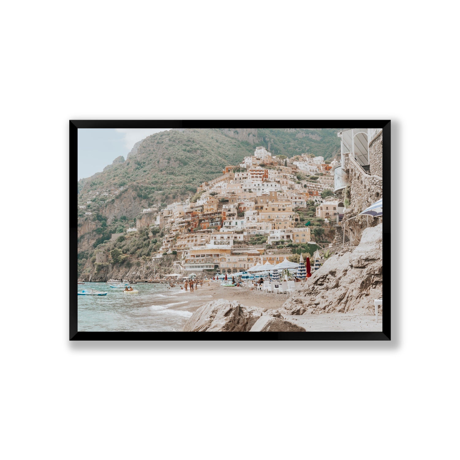 Sogno di Positano fine art print, Positano, Italy, Giant, Black Frame · Full Bleed, Fine Art Print