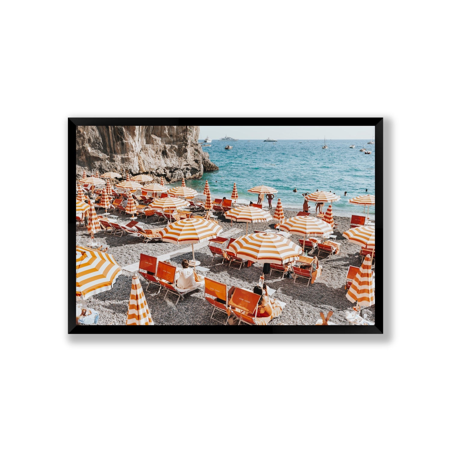 Mango Sorbet fine art print, Positano, Italy, Giant, Black Frame · Full Bleed, Fine Art Print