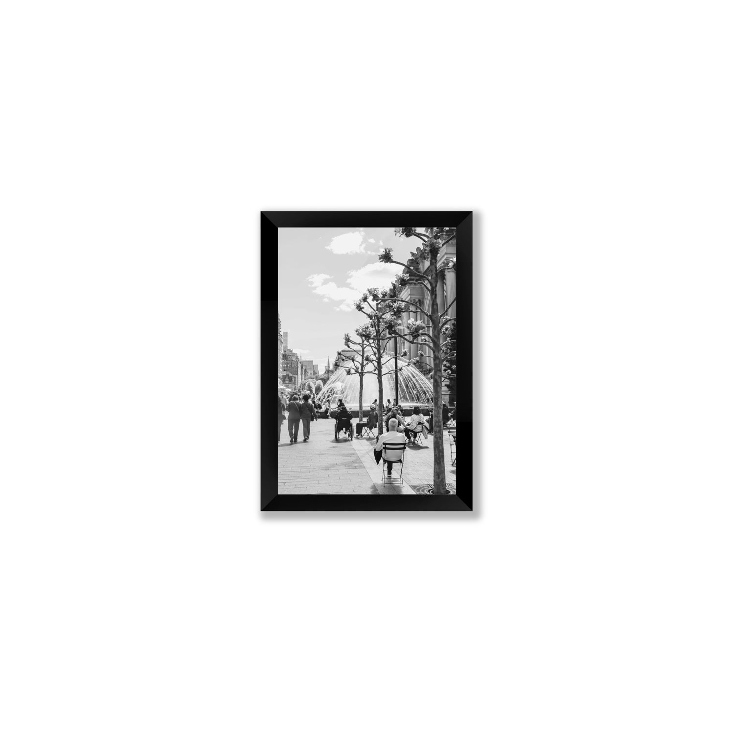 Luminary Noir New York NYC Black & White wall art Small full-bleed fine art print in black frame