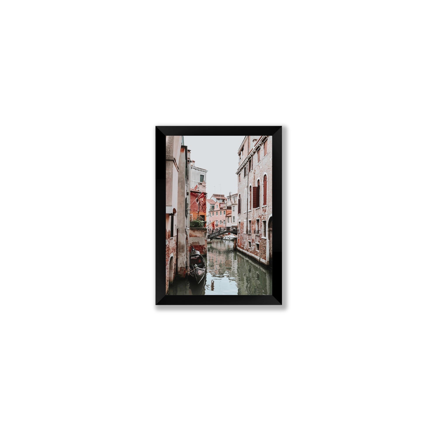 Laguna Veneta Venice Italian wall art Small full-bleed fine art print in black frame