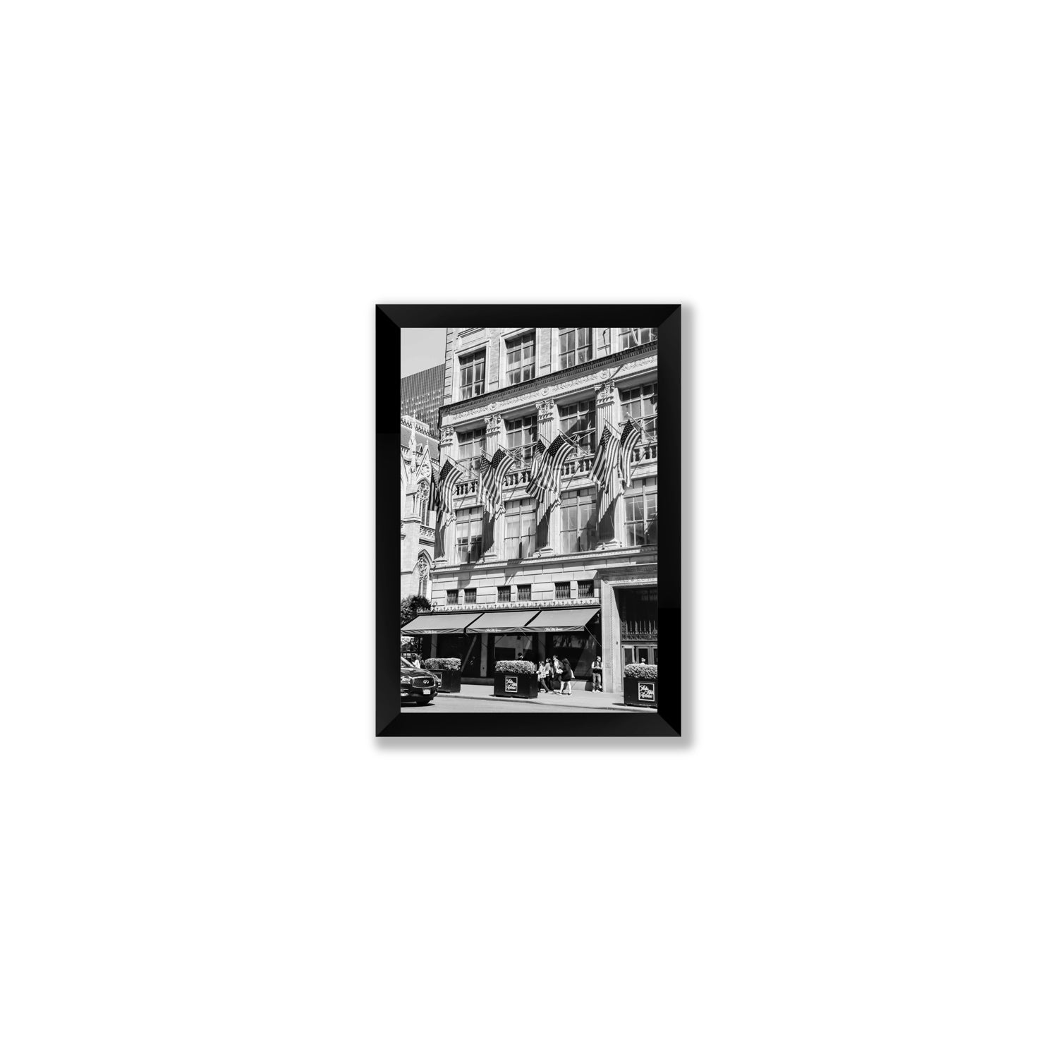 Luxury On Fifth fine art print, New York, United States, Small, Black Frame · Full Bleed, Fine Art Print