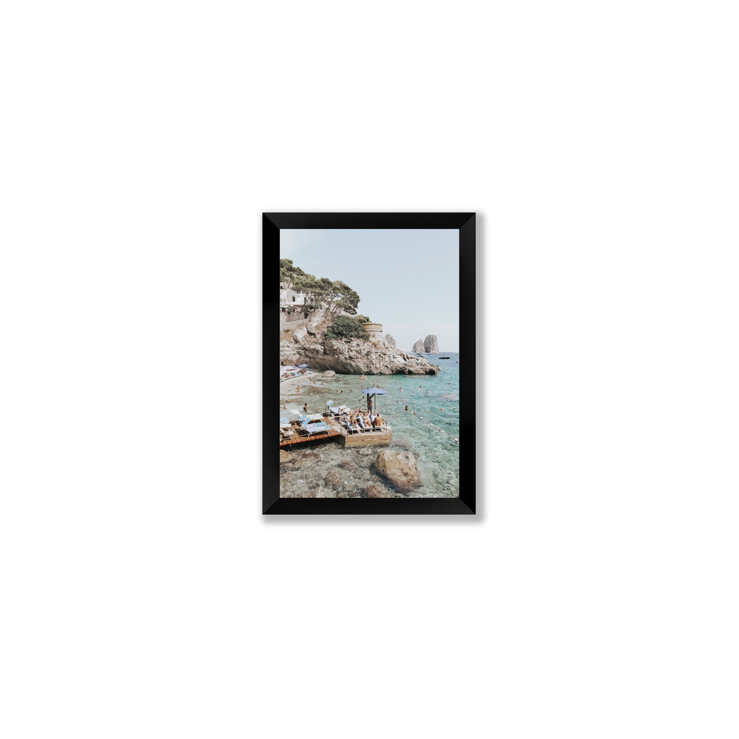 The Sweet Life fine art print, Capri, Italy, Small, Black Frame · Full Bleed, Fine Art Print