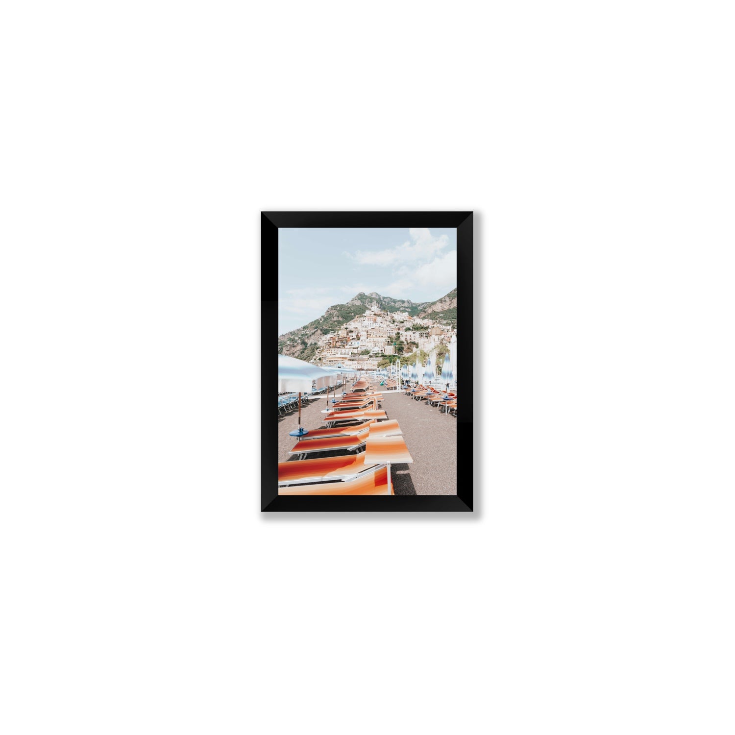 A Symphony of Colours fine art print, Positano, Italy, Small, Black Frame · Full Bleed, Fine Art Print