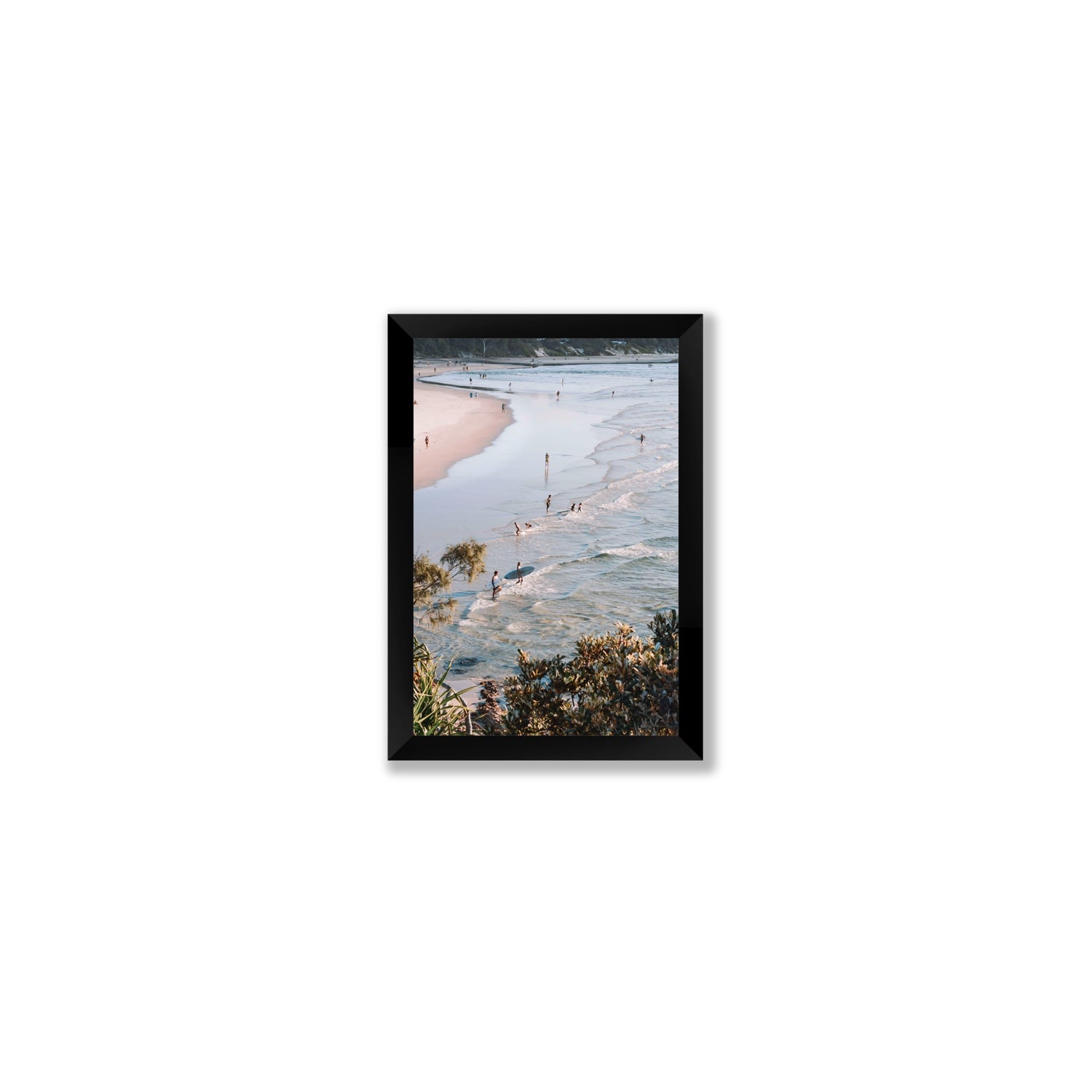 Healing Waters fine art print, Byron Bay, Australia, Small, Black Frame · Full Bleed, Fine Art Print