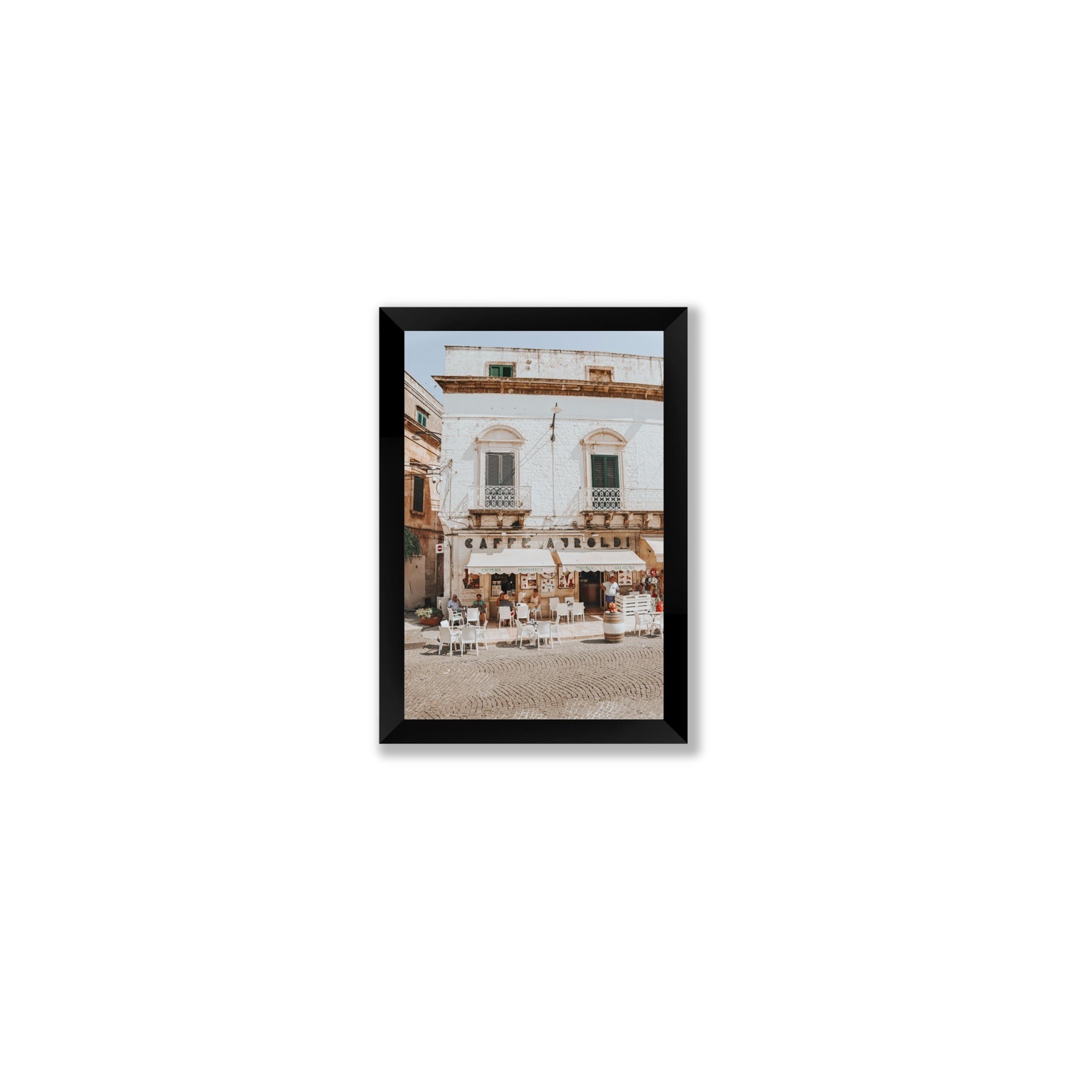L'Ora di Pranzo Puglia L’Ora di Pranzo Italian art print Small full-bleed fine art print in black frame