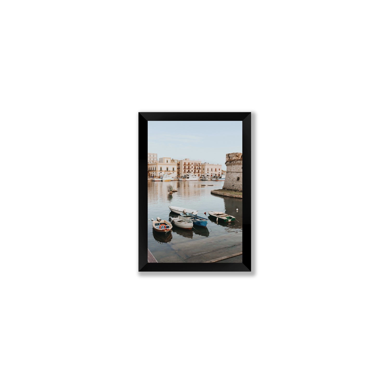 Fishing Legacy fine art print, Puglia, Italy, Small, Black Frame · Full Bleed, Fine Art Print