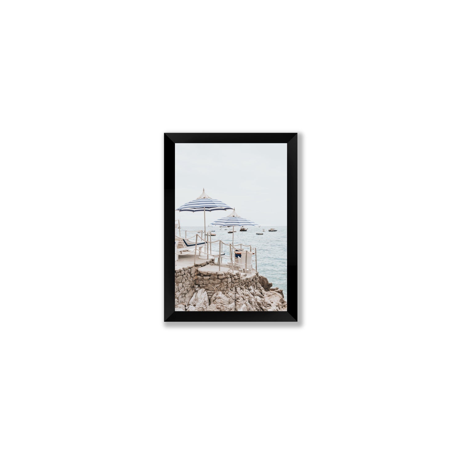 La Scogliera fine art print, Positano, Italy, Small, Black Frame · Full Bleed, Fine Art Print