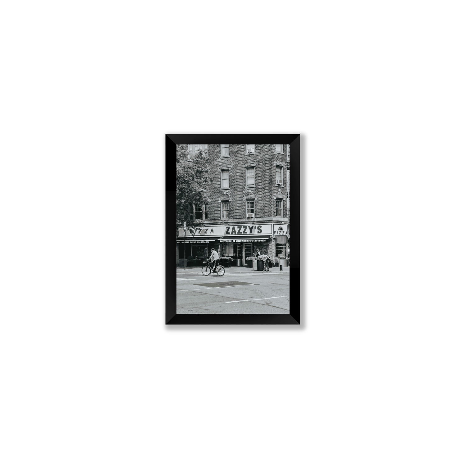 Zazzy's New York NYC Black & White wall art Small full-bleed fine art print in black frame