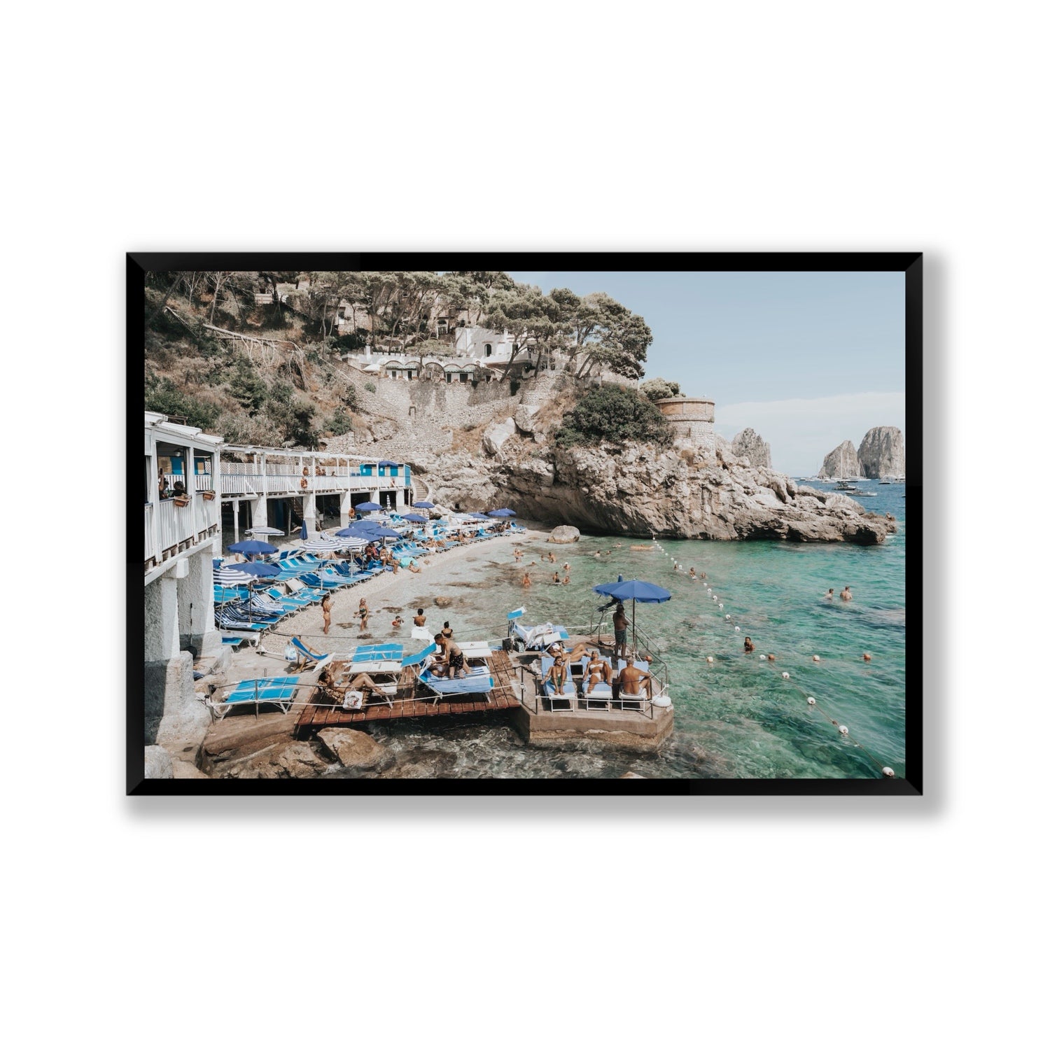 Vita Bella fine art print, Capri, Italy, Gallery, Black Frame · Full Bleed, Fine Art Print