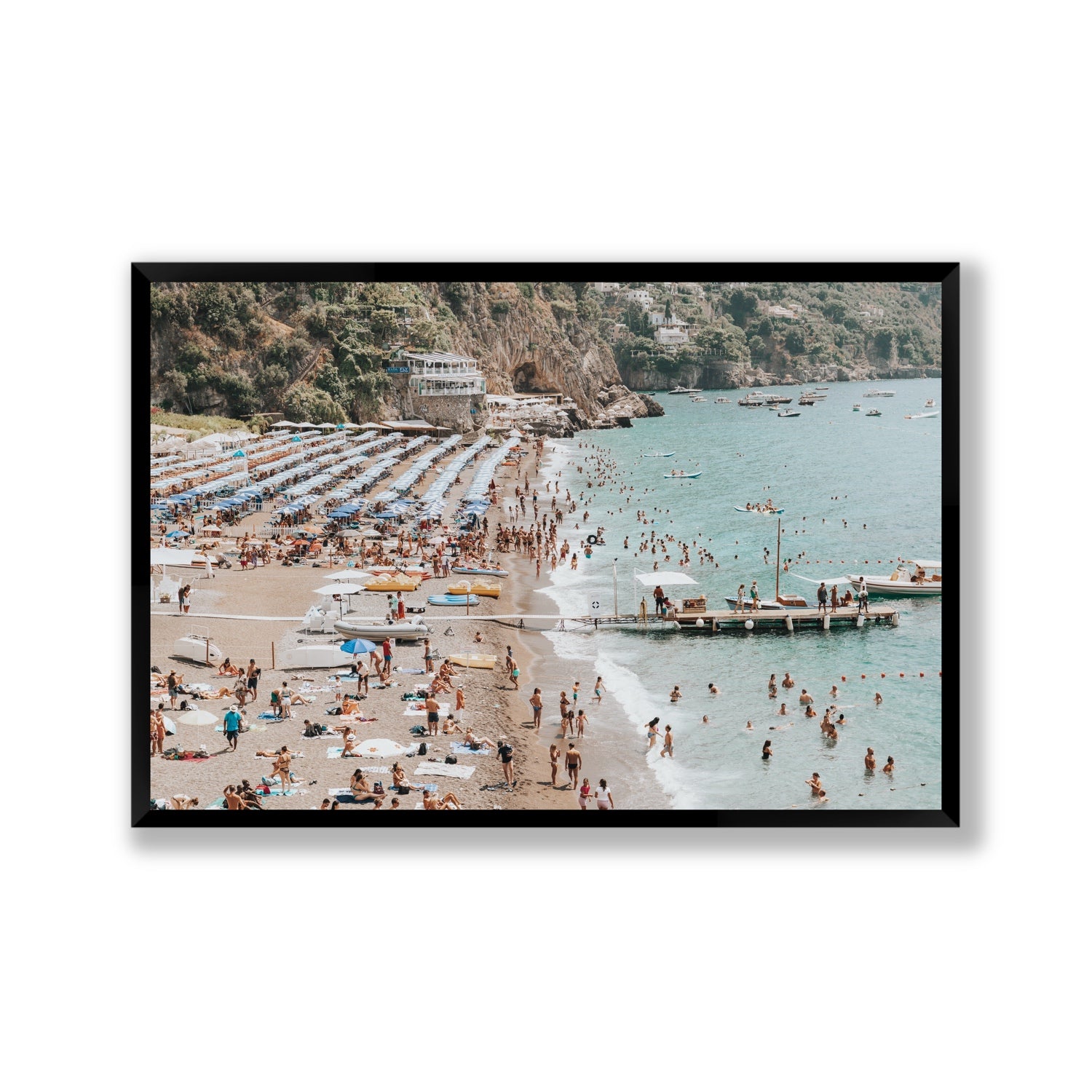 Vista Costiera fine art print, Positano, Italy, Gallery, Black Frame · Full Bleed, Fine Art Print