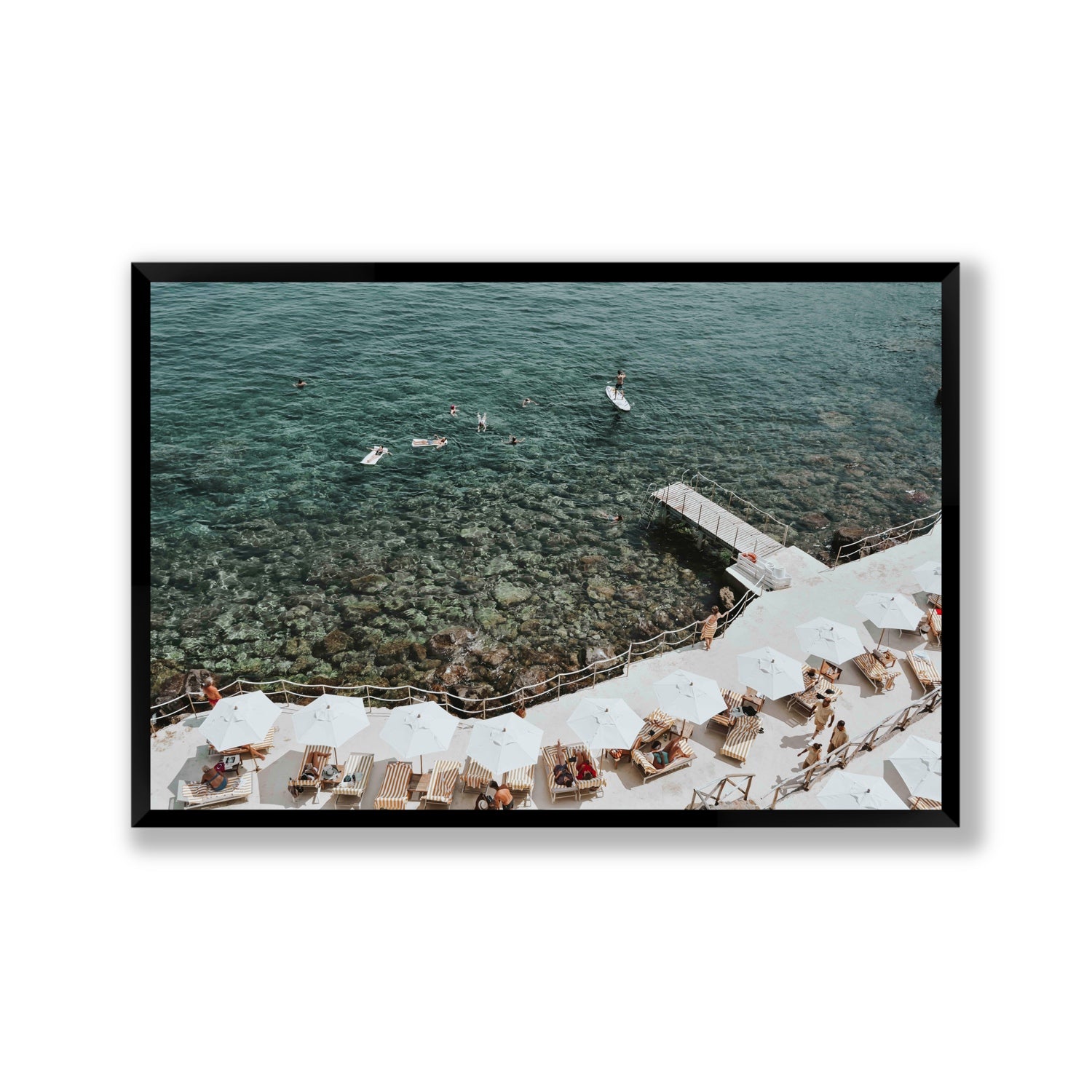 Our Tuscan Dream Tuscany Italian wall art Gallery full-bleed fine art print in black frame