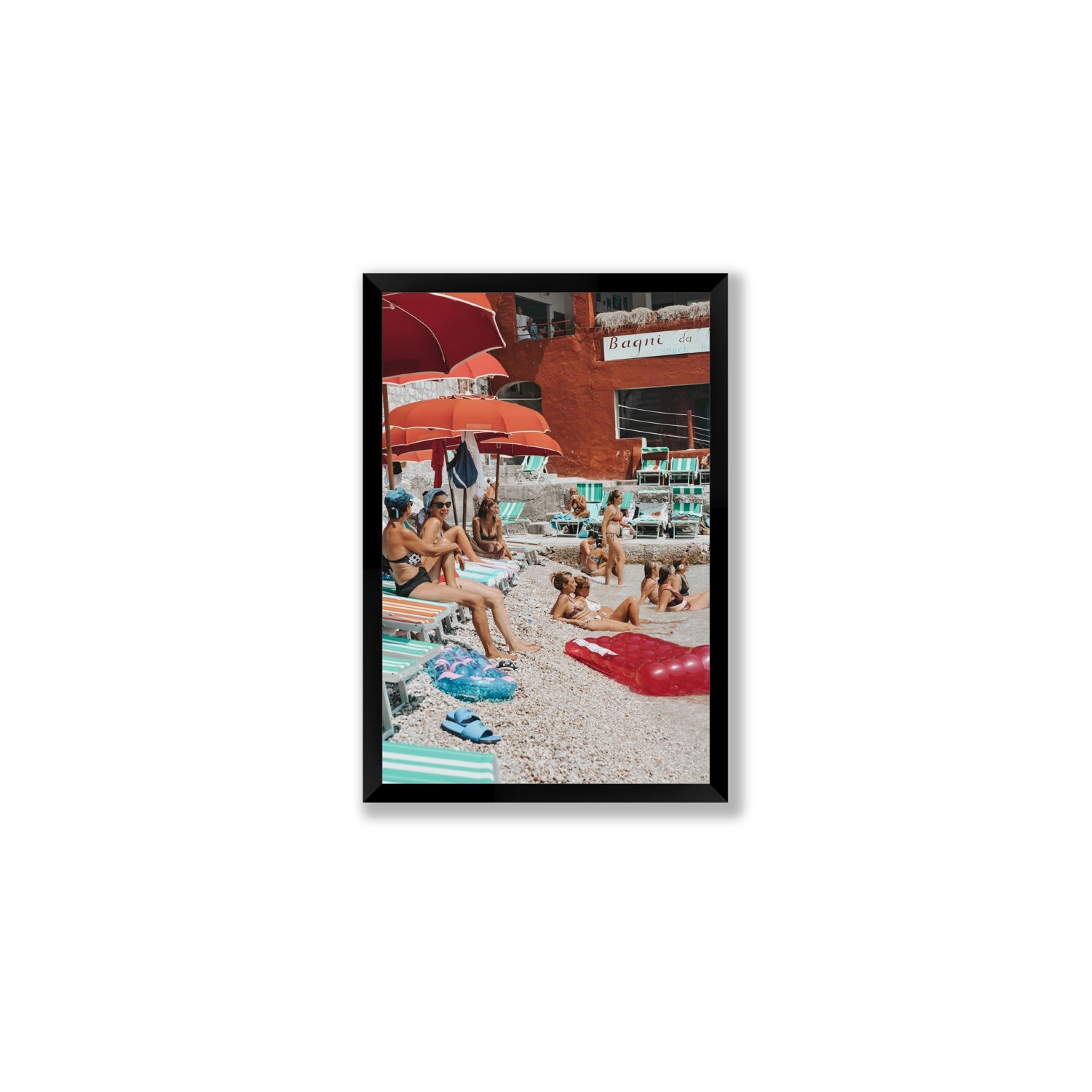 La Dolce Vita fine art print, Capri, Italy, Medium, Black Frame · Full Bleed, Fine Art Print