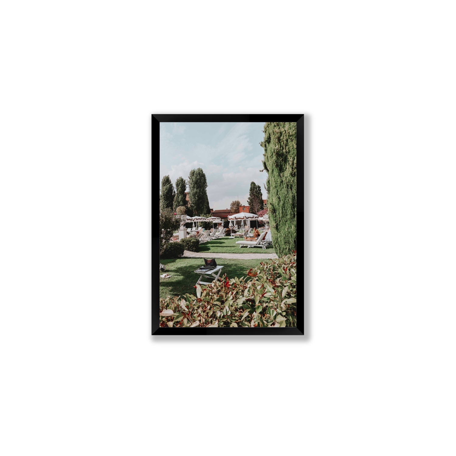 Private Serenity Venice Italian wall art Medium full-bleed fine art print in black frame