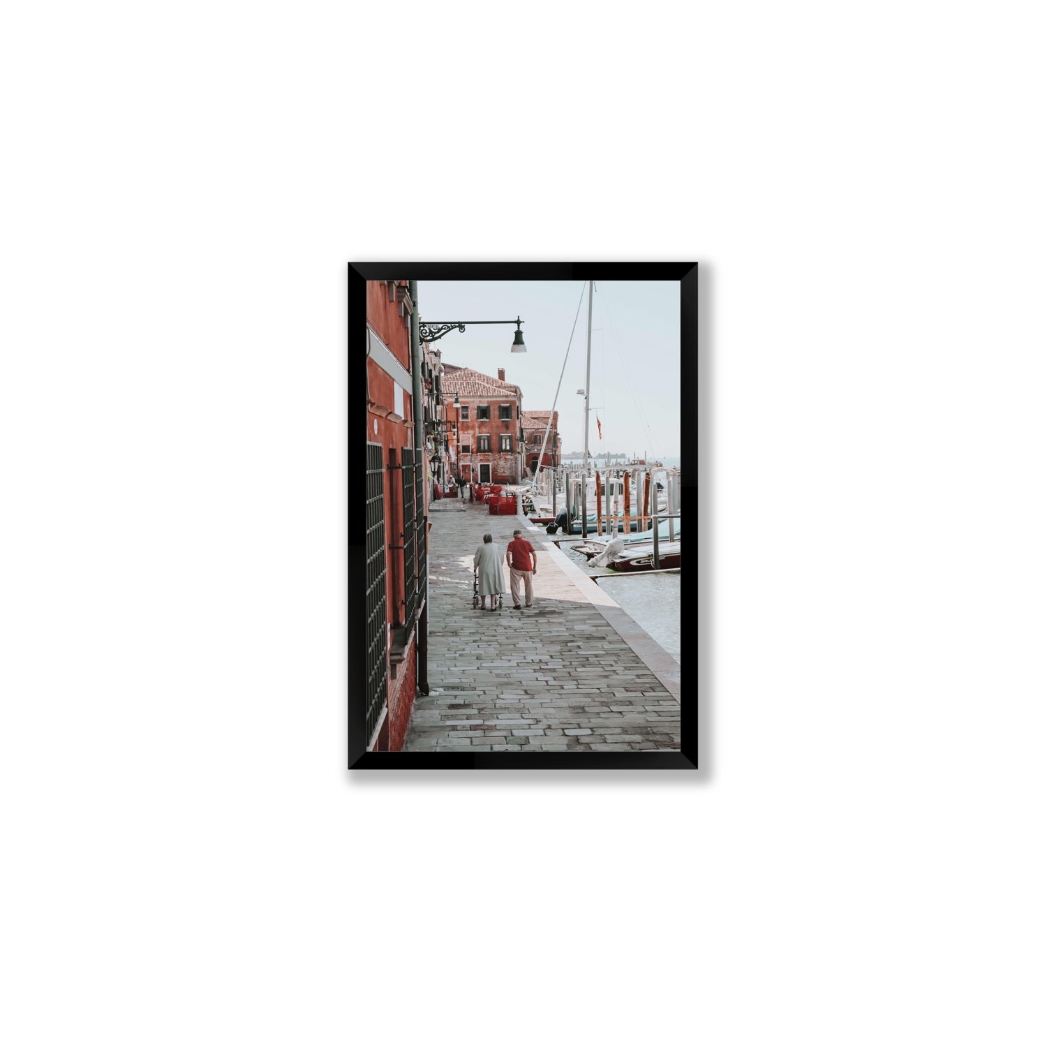 OG Casanova Venice Italian wall art Medium full-bleed fine art print in black frame