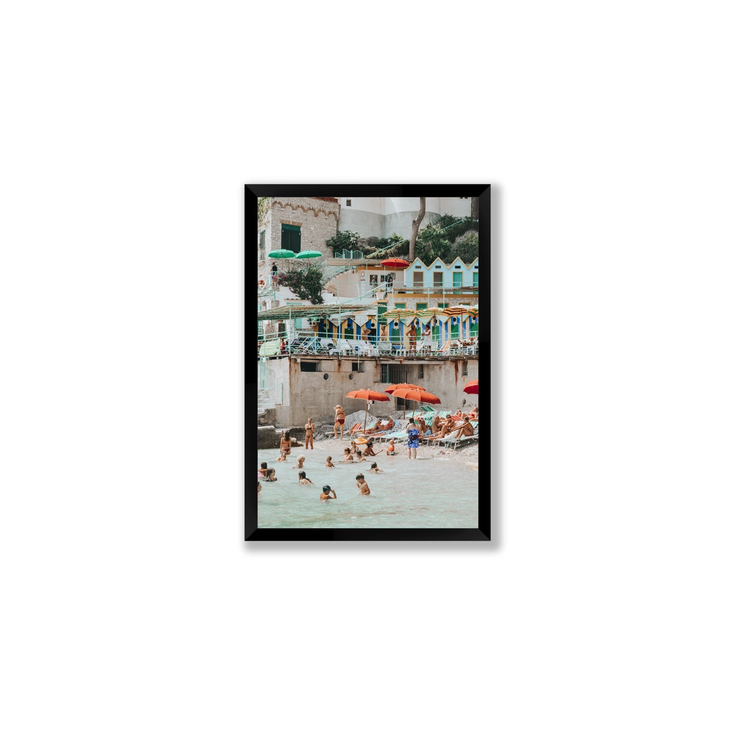 Kaleidoscope fine art print, Capri, Italy, Medium, Black Frame · Full Bleed, Fine Art Print